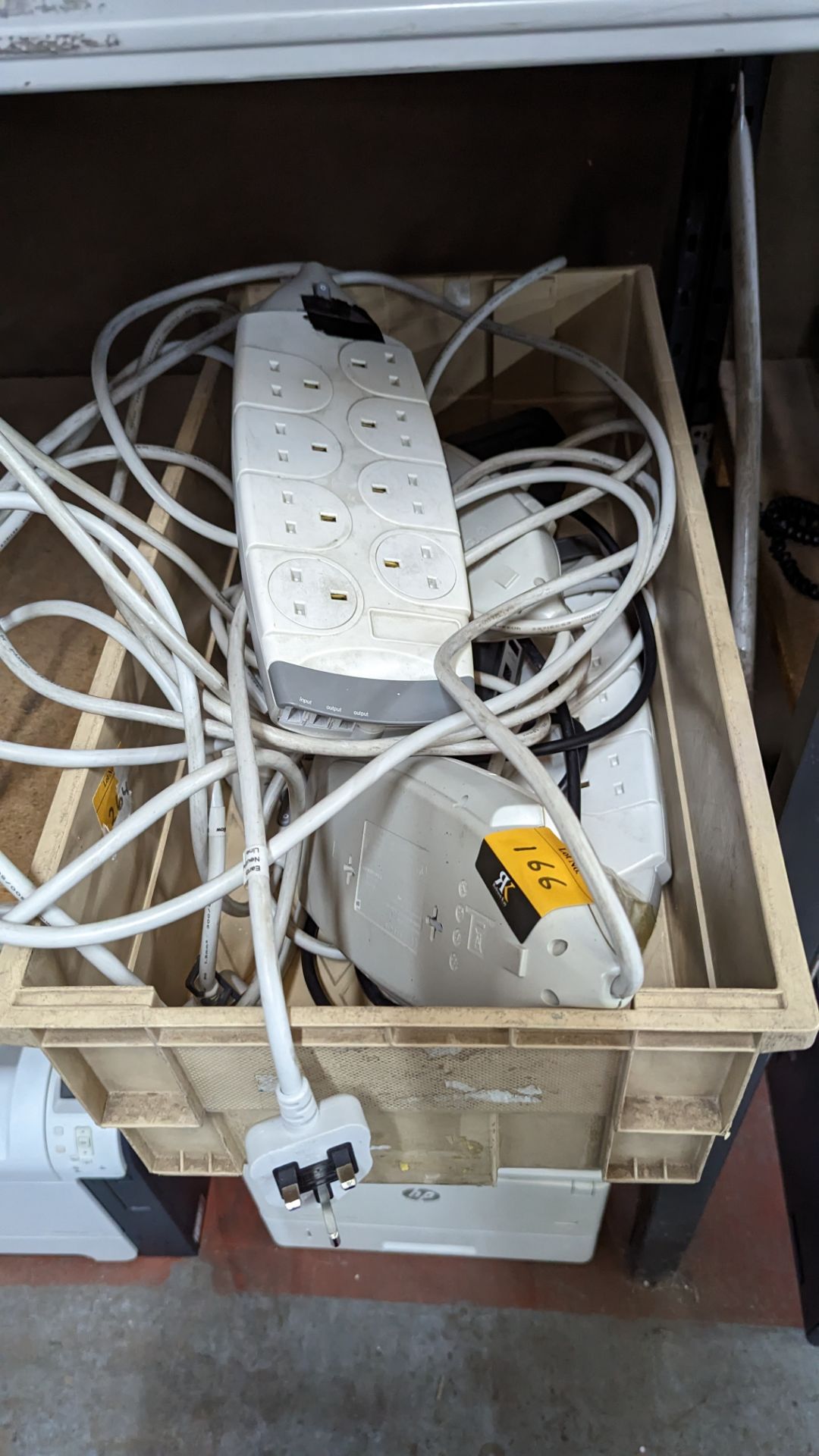 Quantity of multi-socket extension leads - crate excluded