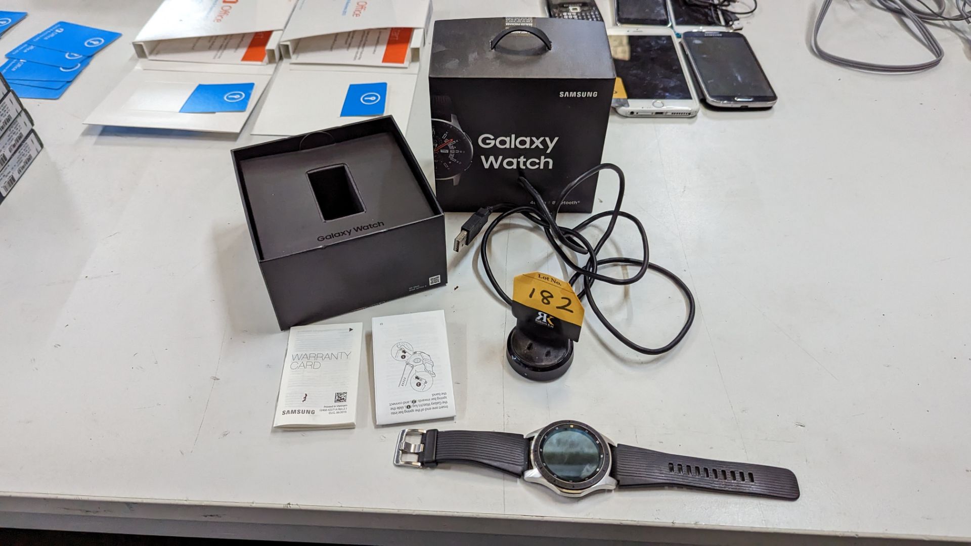 Samsung Galaxy 46mm smartwatch including charging base with USB cable - Image 2 of 16