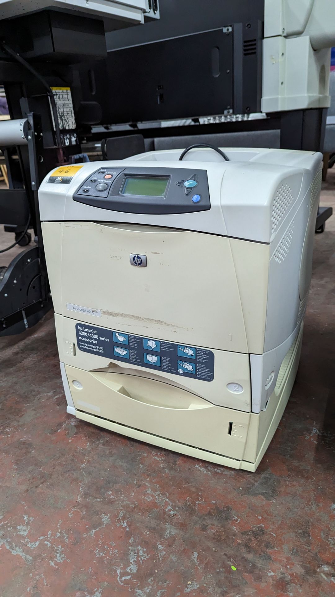 HP LaserJet 4200 printer incorporating deep paper cassette into base - Image 7 of 11