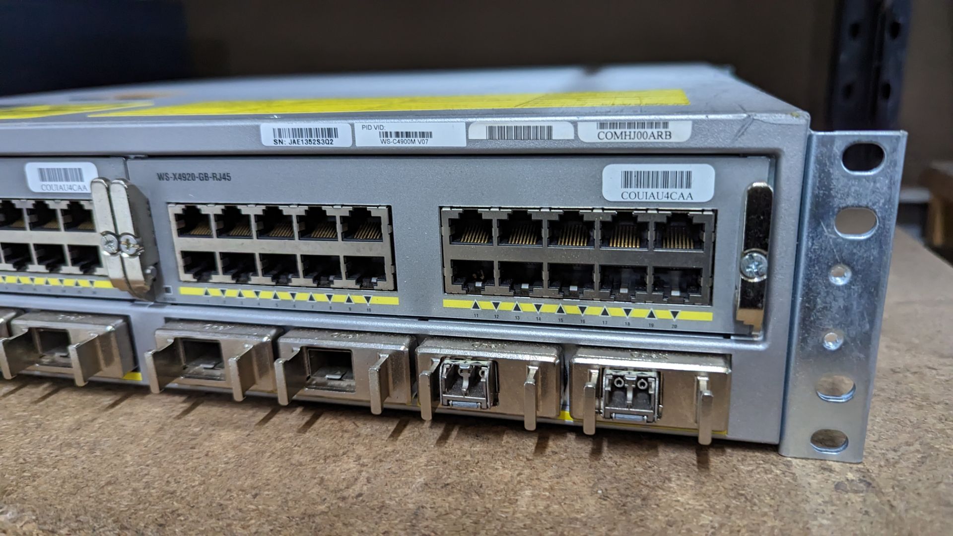 Cisco Catalyst 4900M model WS-C4900M switch with 2 off WS-X4920-GB-12J45 modules - Image 4 of 7