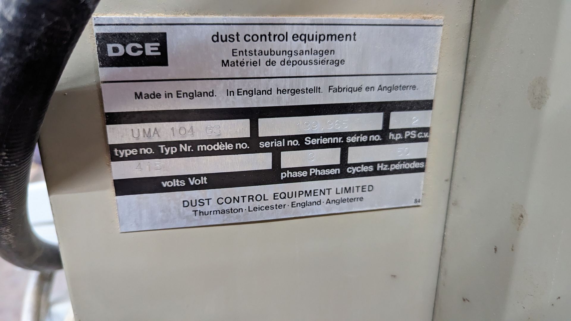 DCE Unimaster dust collector - Image 5 of 7