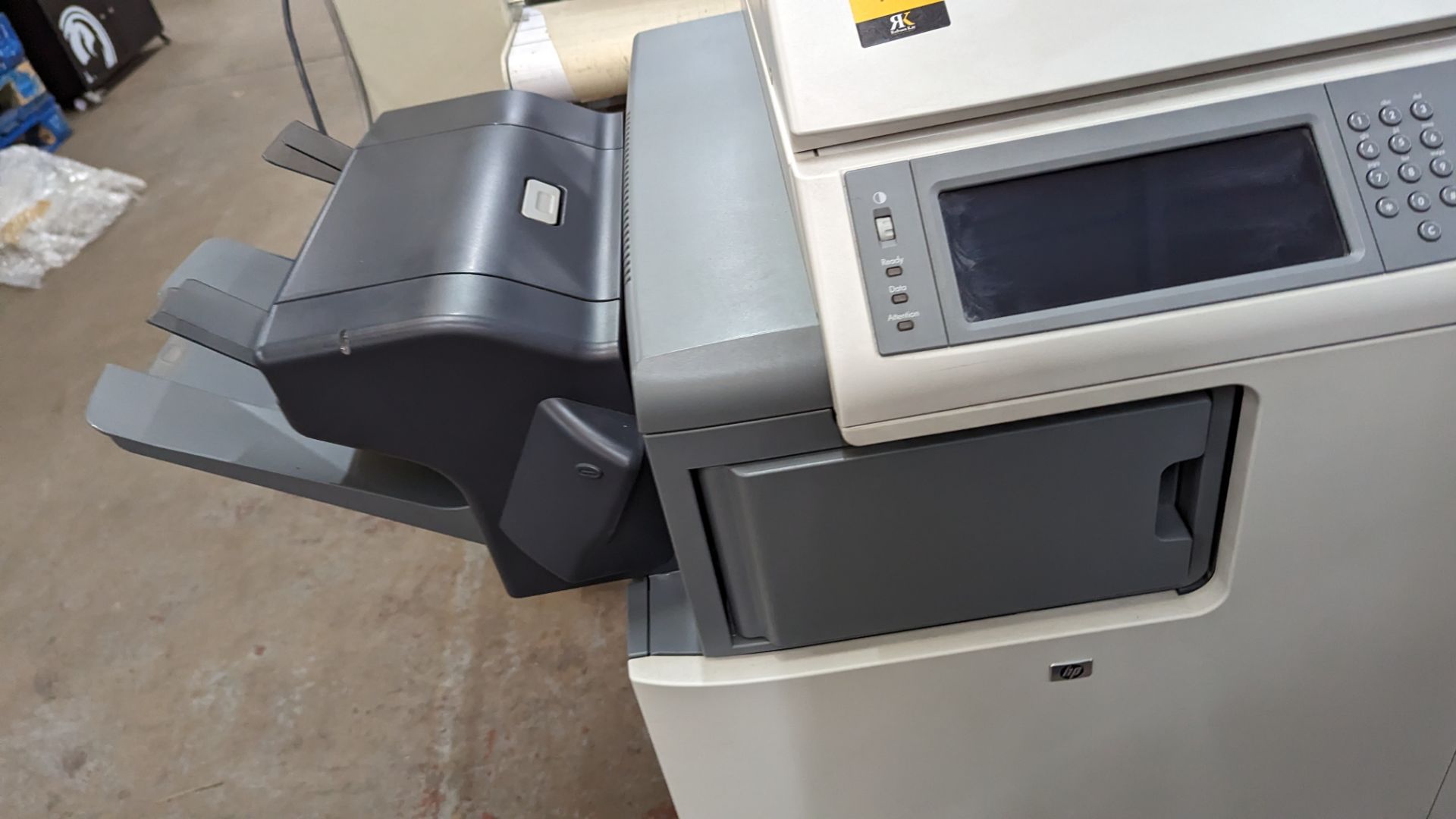 HP colour LaserJet model CM4730MFP large floor standing colour printer incorporating multiple paper - Image 8 of 16