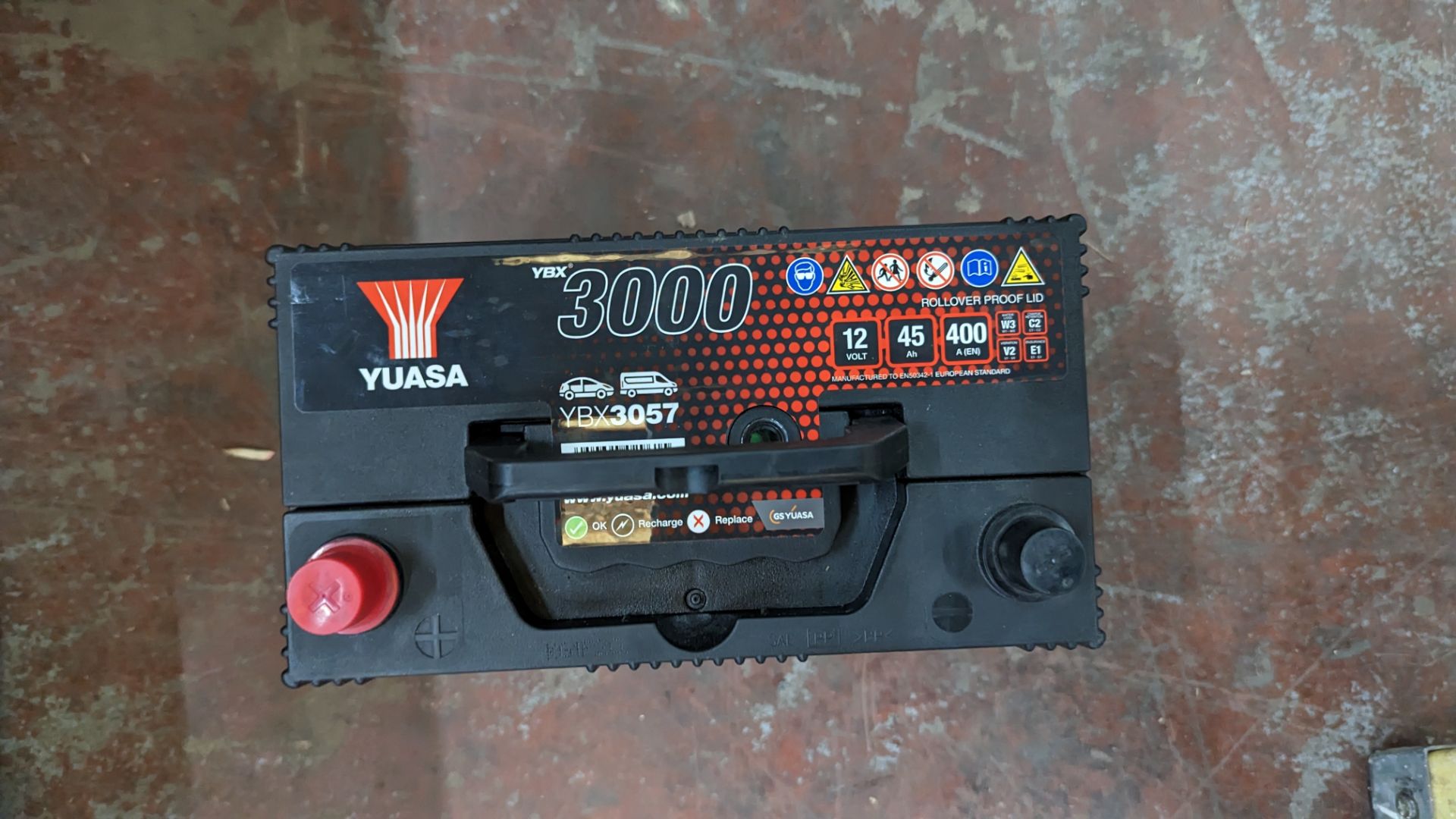 Yuasa vehicle battery model YBX3057, 12V, 45AH, 400A - Image 5 of 7