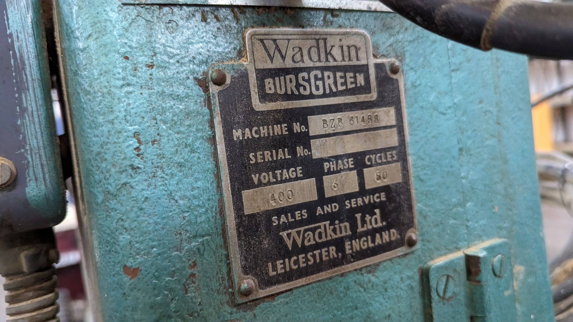 Wadkin Bursgreen vertical band saw, machine no. BZB61458 - Image 11 of 12