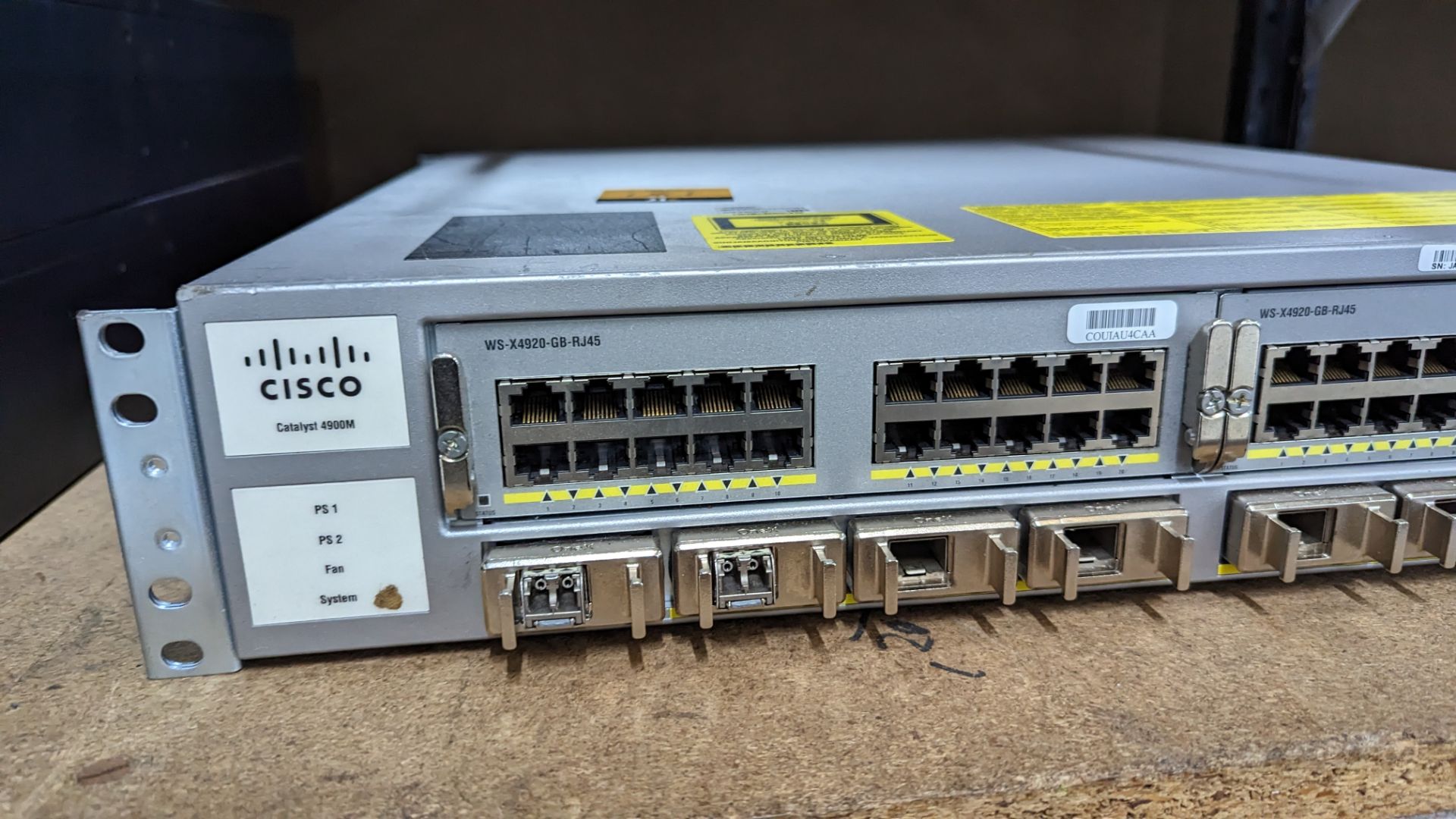 Cisco Catalyst 4900M model WS-C4900M switch with 2 off WS-X4920-GB-12J45 modules - Image 3 of 7