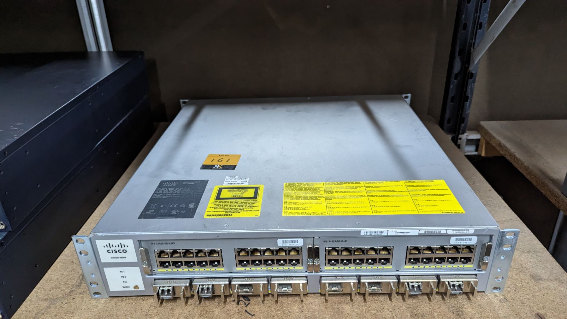 Cisco Catalyst 4900M model WS-C4900M switch with 2 off WS-X4920-GB-12J45 modules