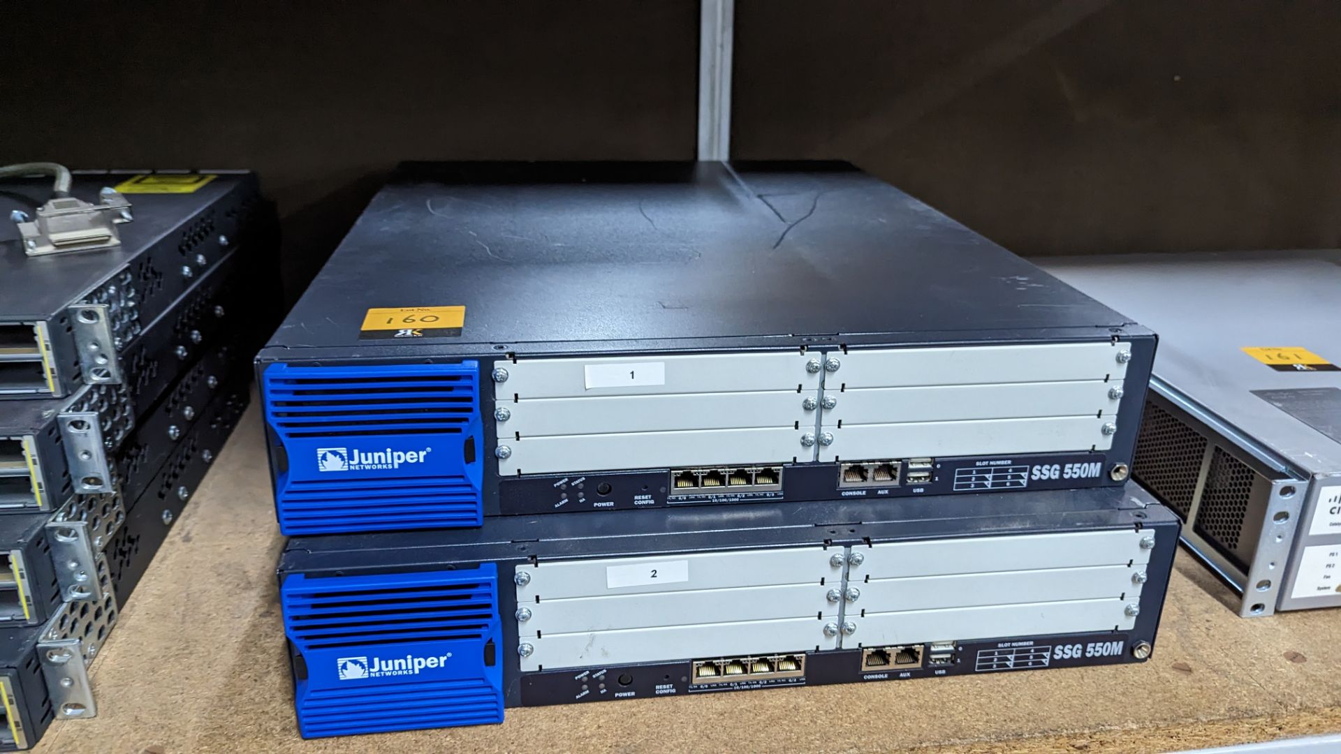 2 off Juniper Networks model SSG 550M secure service gateways