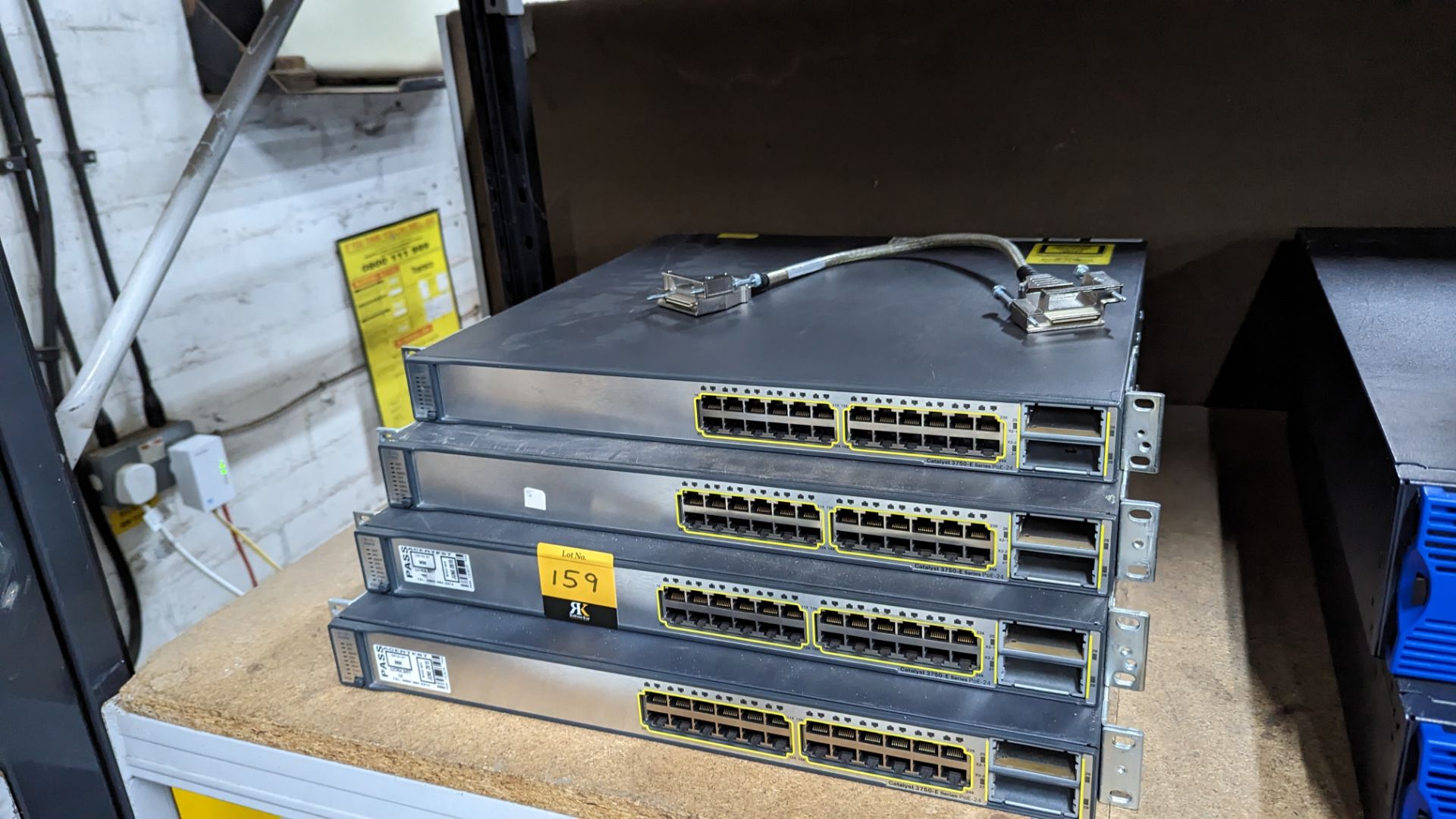 4 off Cisco Catalyst 3750-E Series 24 port switches - Image 9 of 9