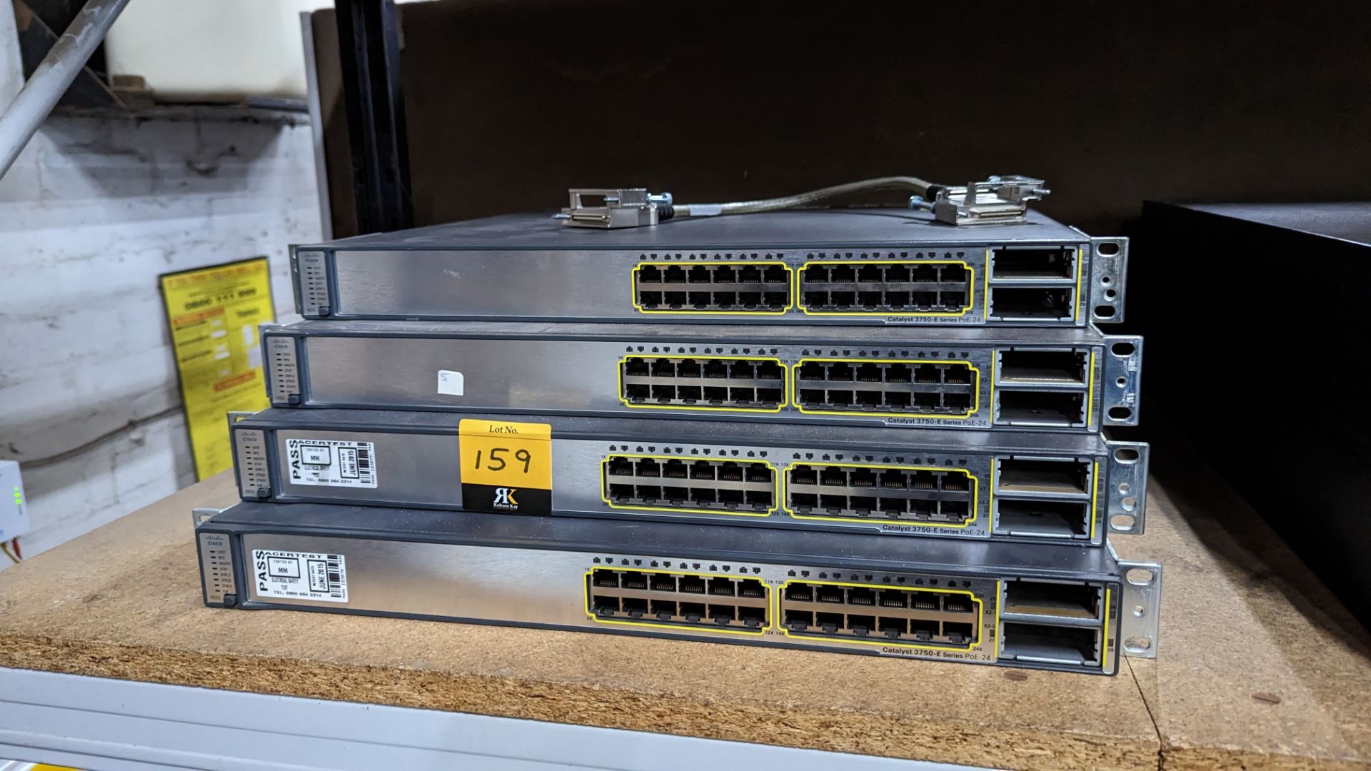 4 off Cisco Catalyst 3750-E Series 24 port switches - Image 3 of 9
