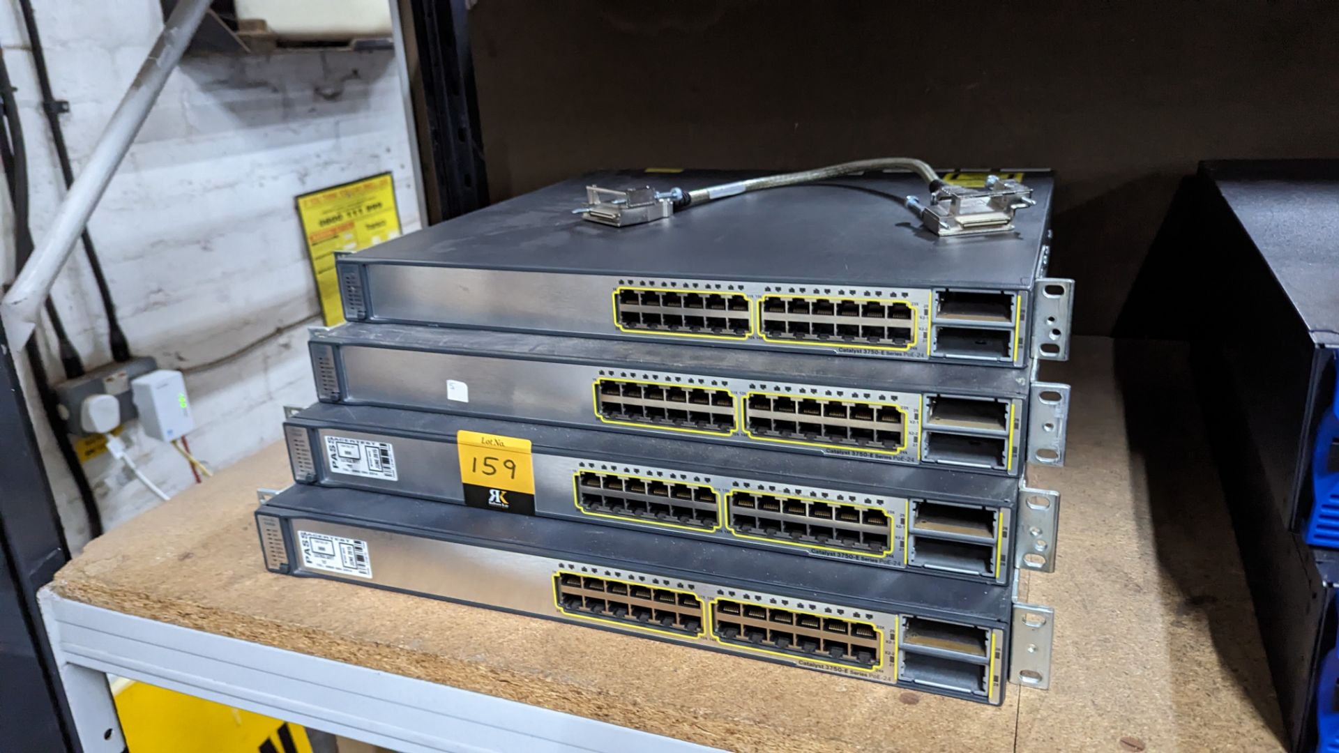 4 off Cisco Catalyst 3750-E Series 24 port switches - Image 8 of 9