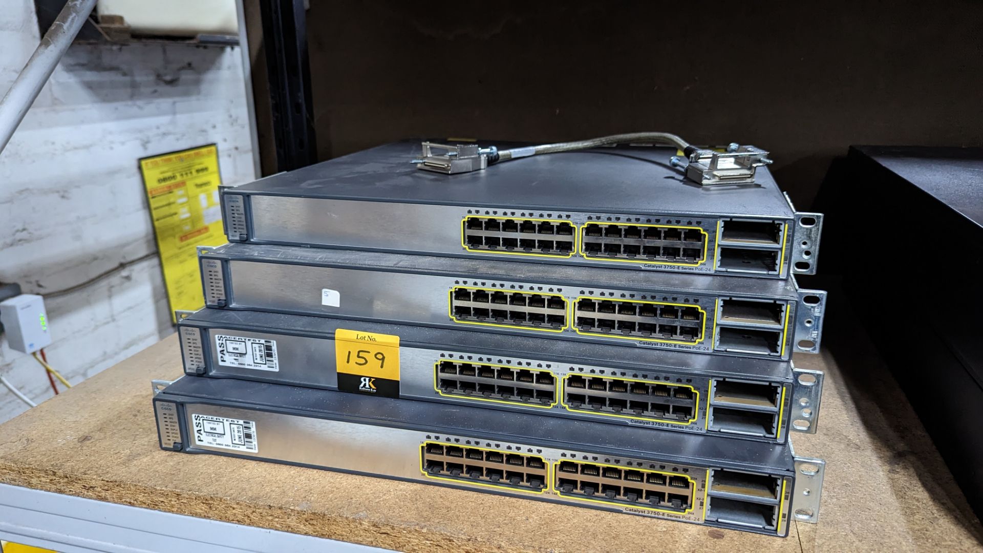 4 off Cisco Catalyst 3750-E Series 24 port switches - Image 2 of 9