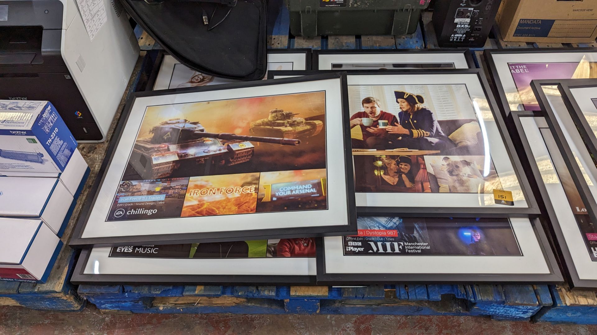 6 off framed pictures - the contents of a pallet - Image 2 of 9