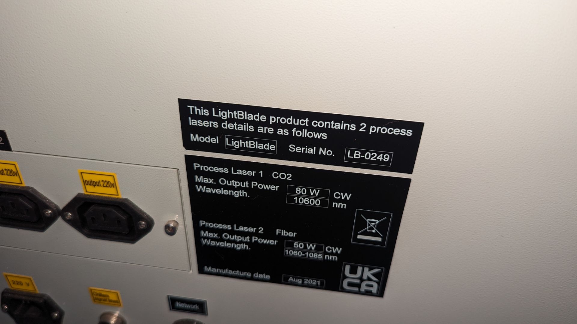 2021 Thinklaser Lightblade 6090 laser engraving machine including dedicated extraction system. - Image 6 of 49