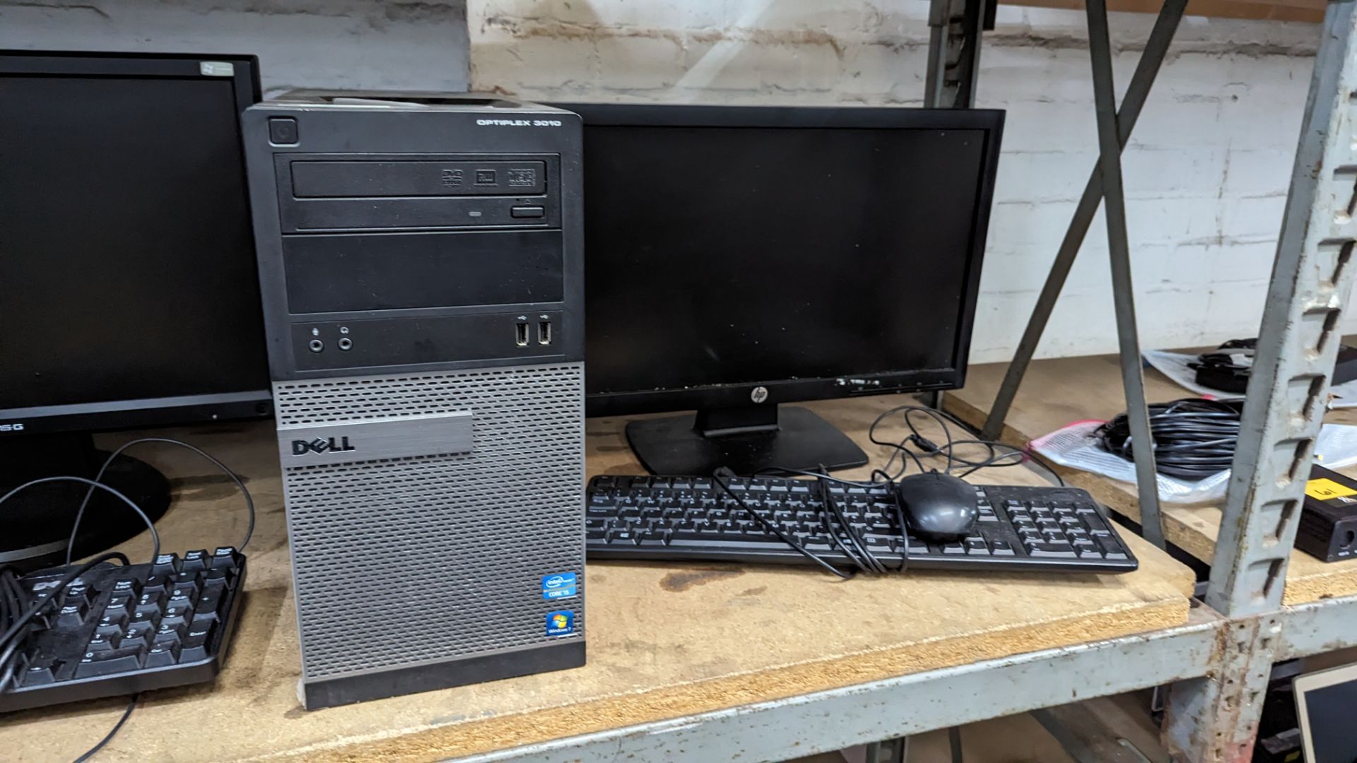 2 off Dell OptiPlex tower computers each with keyboard, monitor & mouse - Image 6 of 8