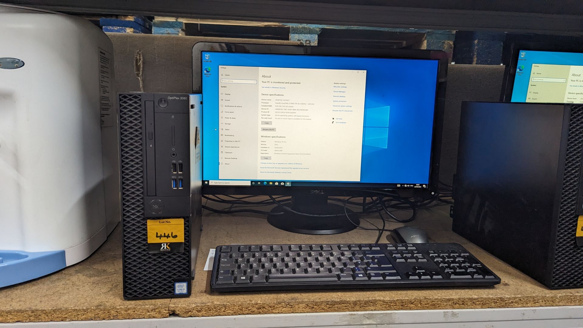 Dell OptiPlex 3060 compact desktop computer with Intel Core i3 8th Gen processor, 8GB RAM, 250GB SSD