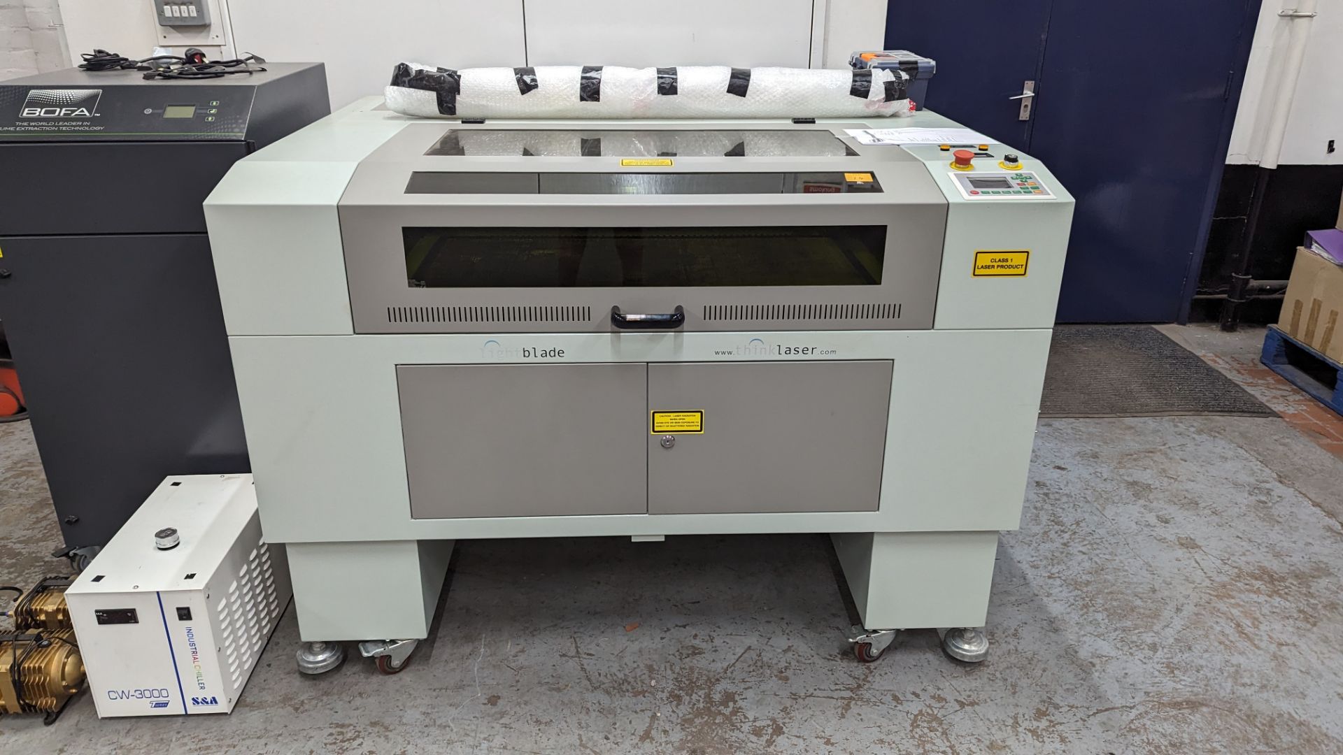 2021 Thinklaser Lightblade 6090 laser engraving machine including dedicated extraction system. - Image 3 of 49