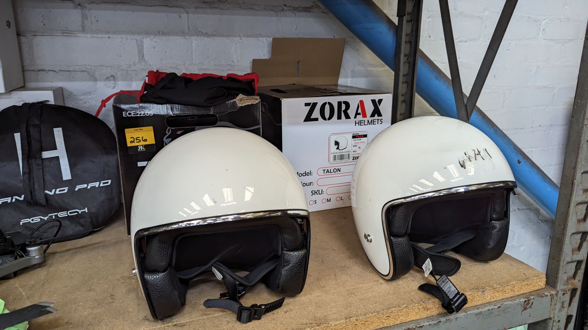2 off Zorax Talon helmets, individually boxed, sizes small & medium