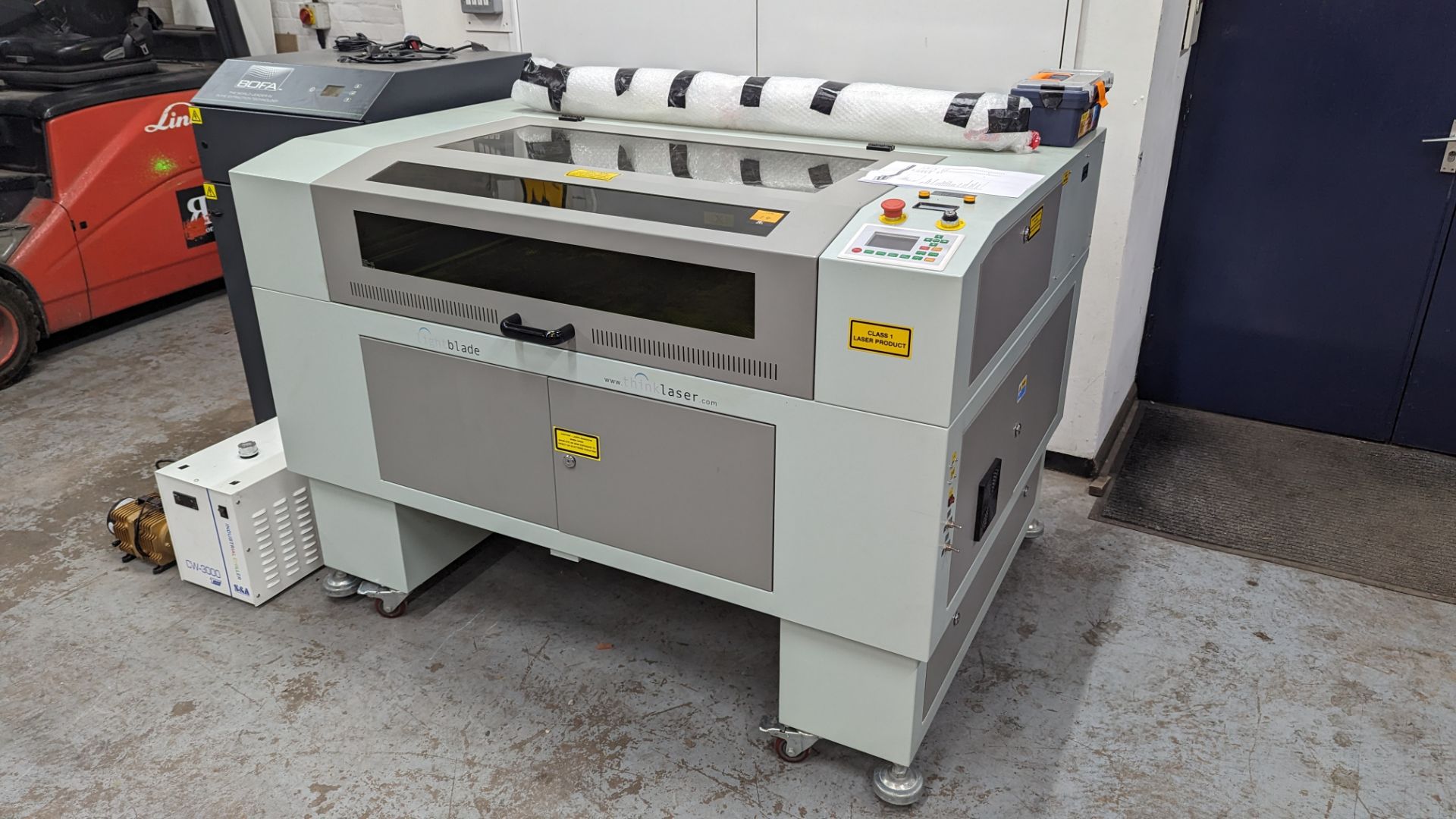 2021 Thinklaser Lightblade 6090 laser engraving machine including dedicated extraction system. - Image 5 of 49