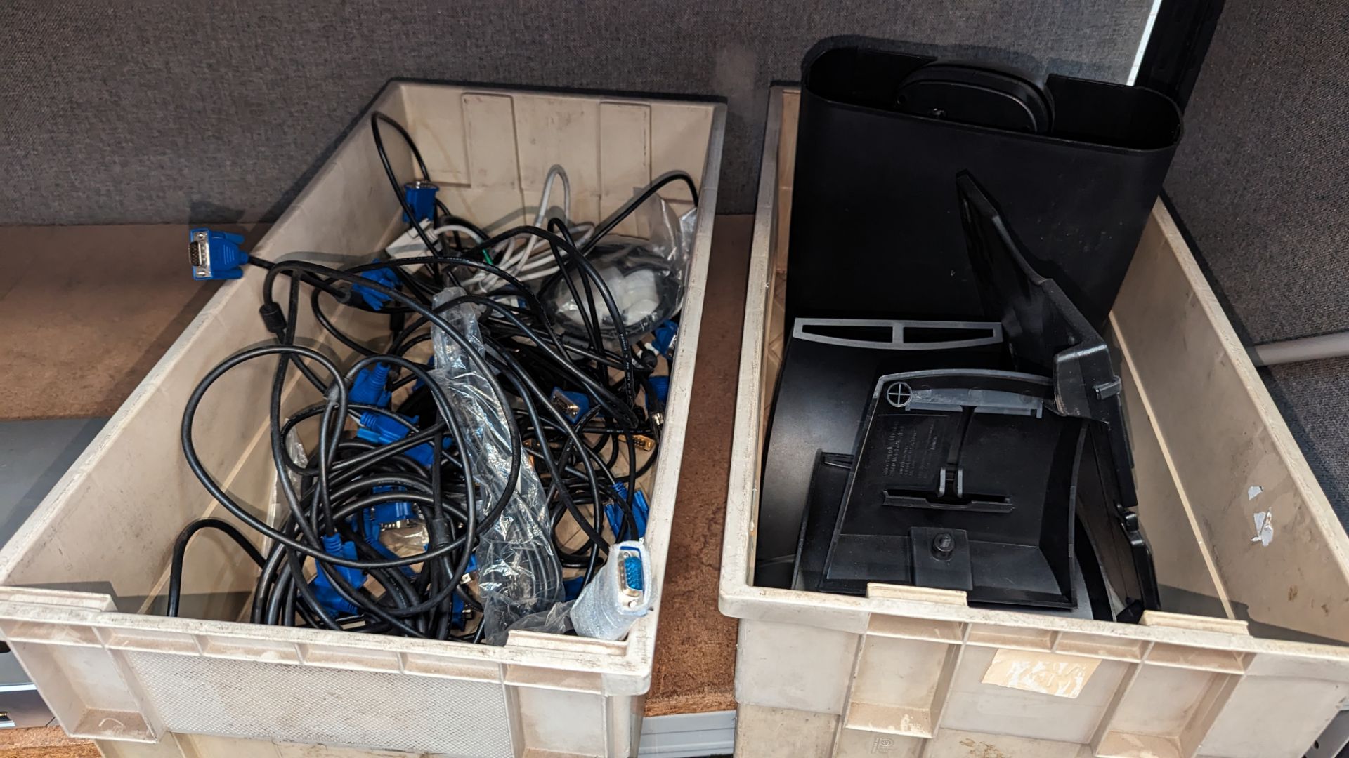 The contents of 2 crates of assorted IT cables & other items plus office shredder & more - Image 6 of 6