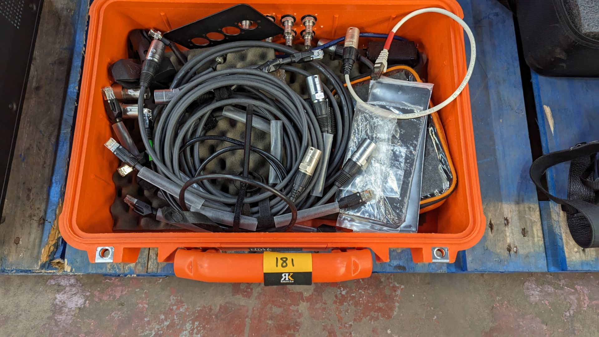 Pelicase with integrated BNC patch, various Ethercon cables & connectors - Image 3 of 8