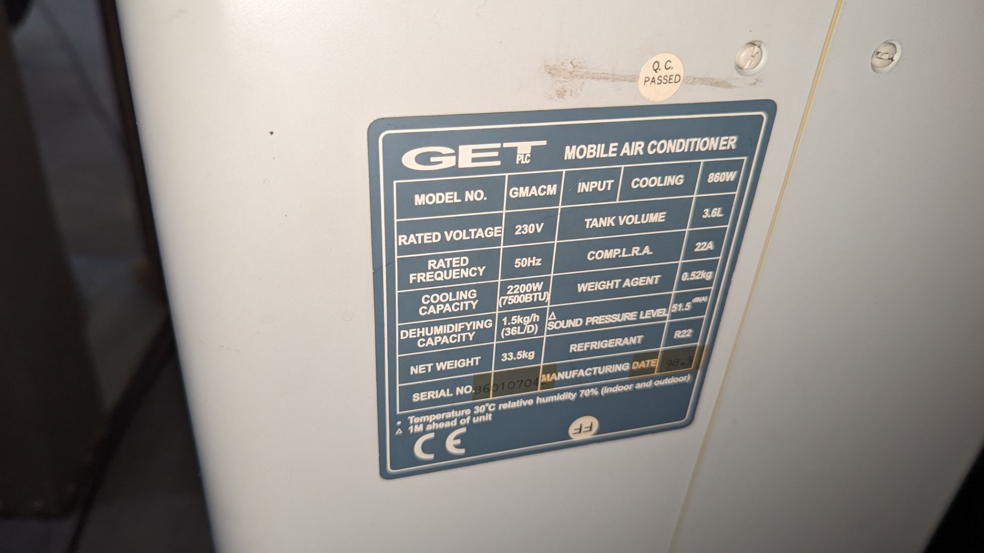 Get mobile air conditioning unit - Image 7 of 7