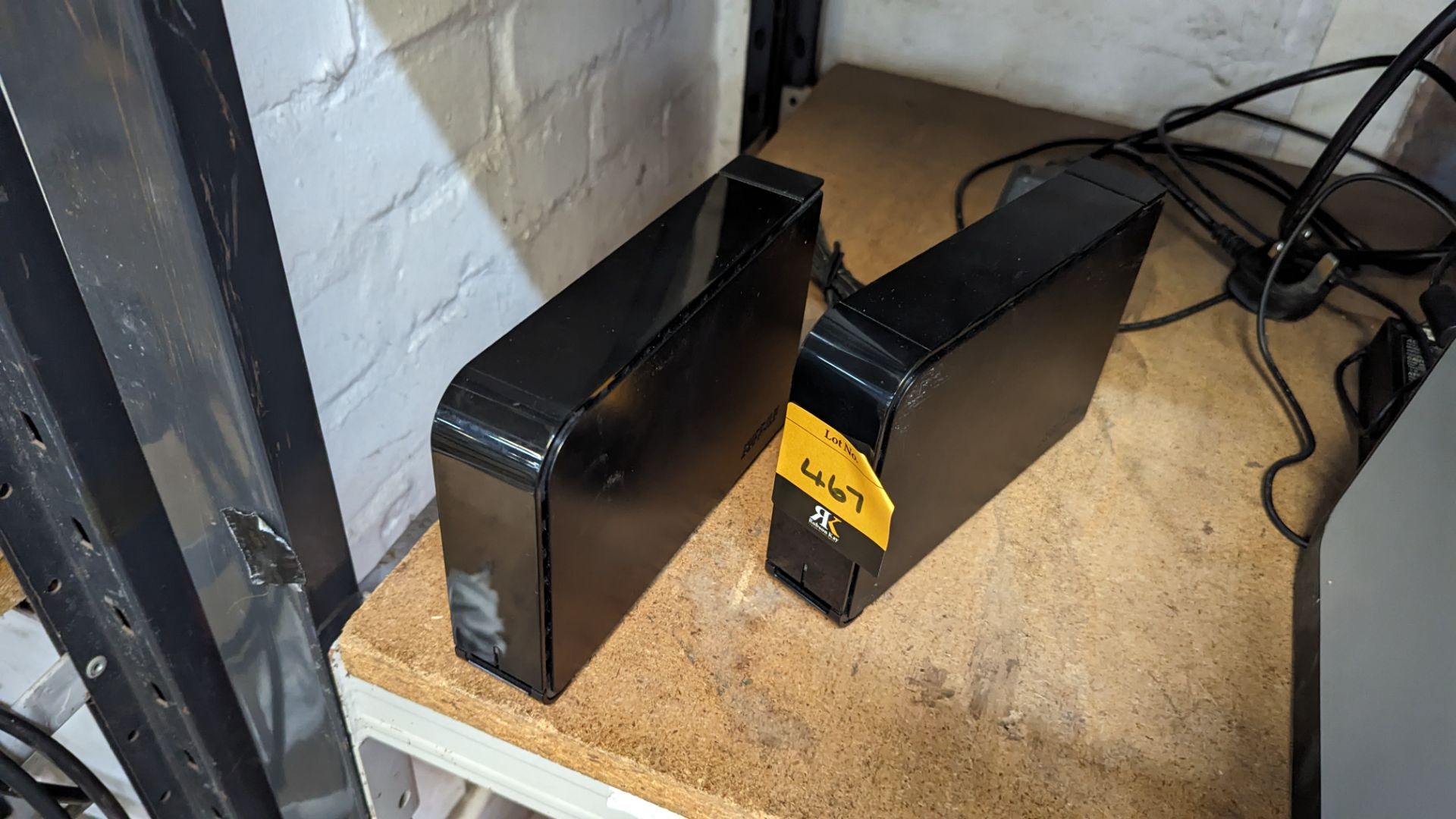 2 off Buffalo external hard drives. NB only 1 power supply - Image 3 of 5