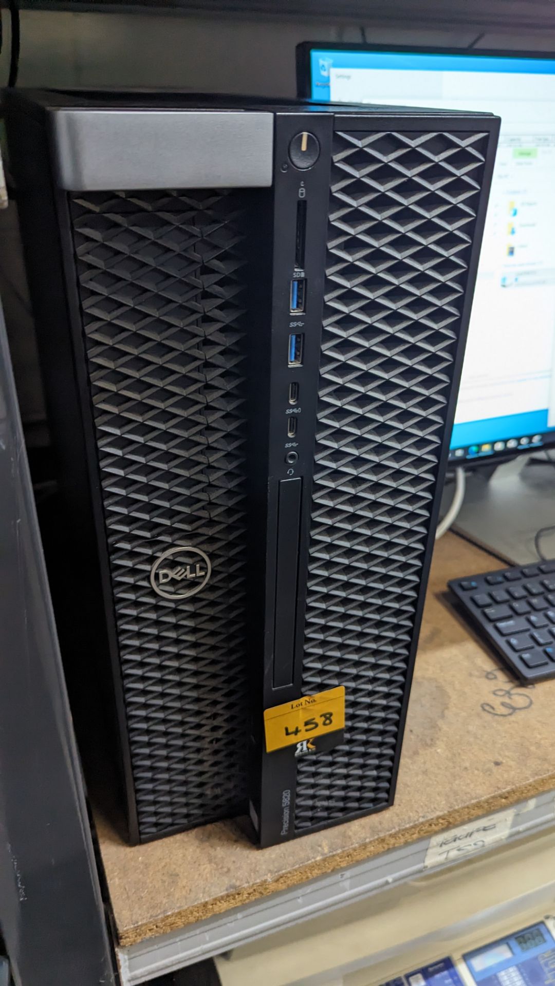 Dell Precision 5820 desktop PC with Intel Xeon W-2133 processor, 16GB RAM, 512GB SSD. Includes moni - Image 8 of 15