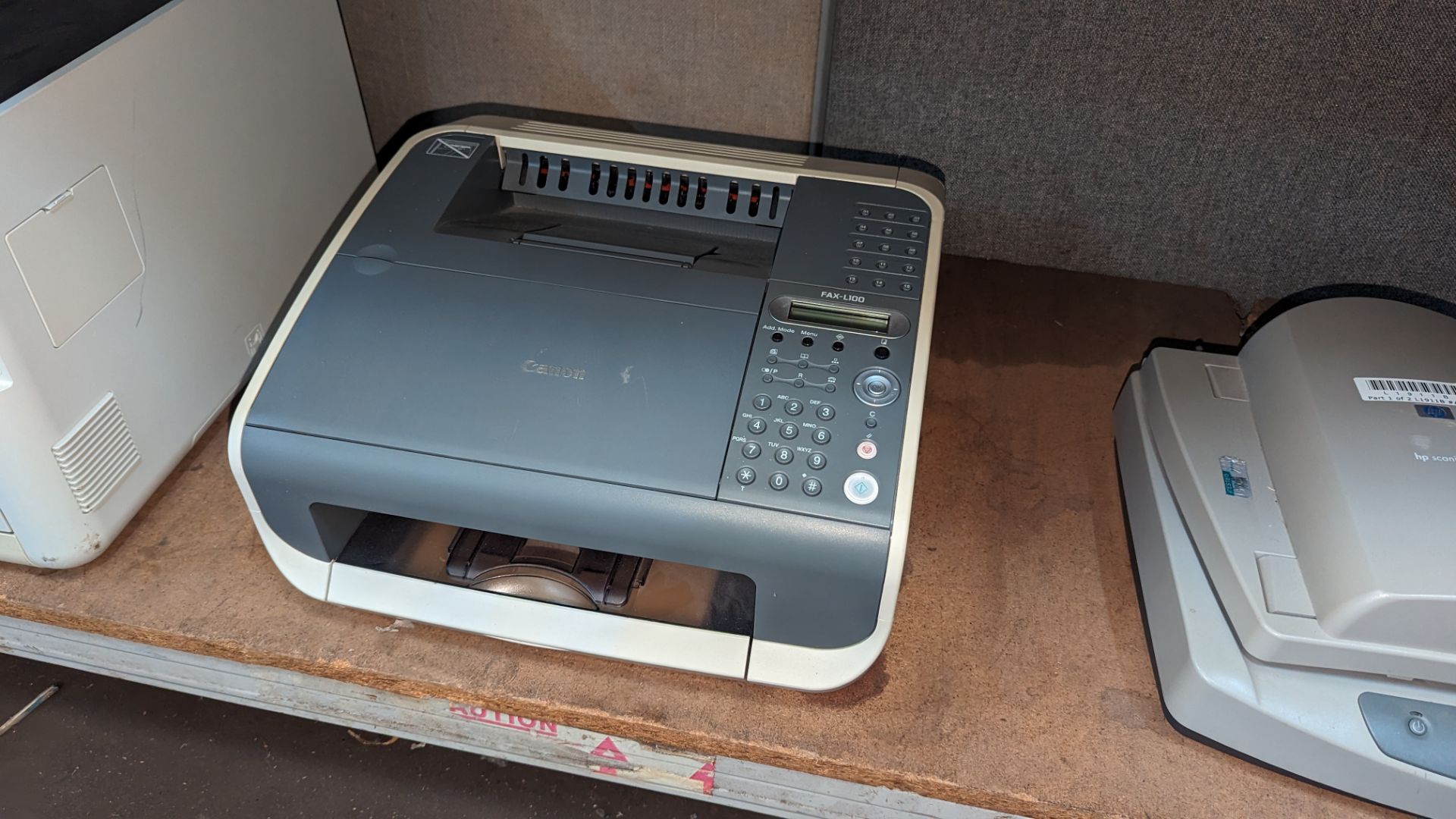 The contents of a bay of assorted IT equipment comprising laser printer, Canon fax machine & HP scan - Image 6 of 8