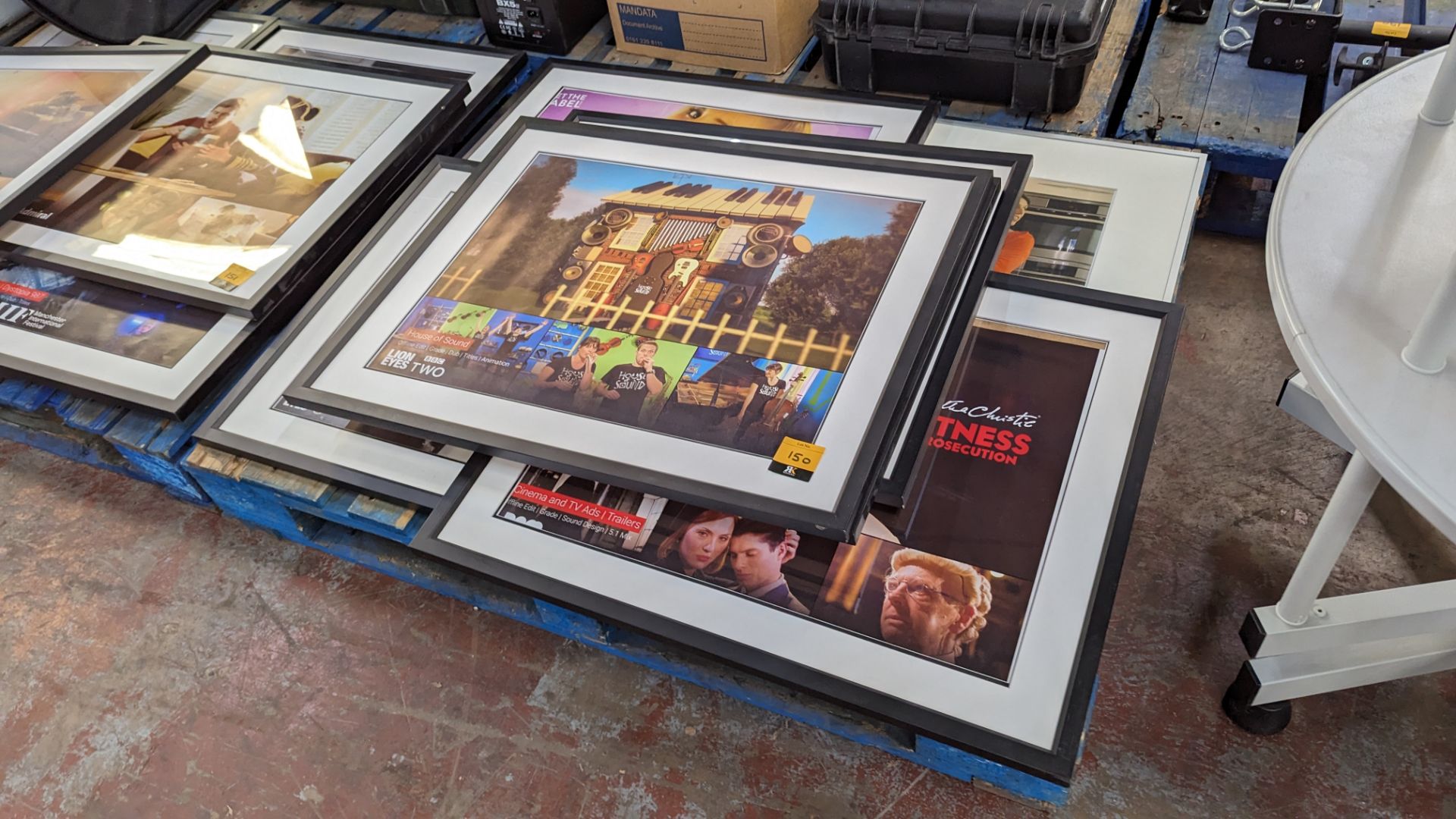 6 off framed pictures - the contents of a pallet