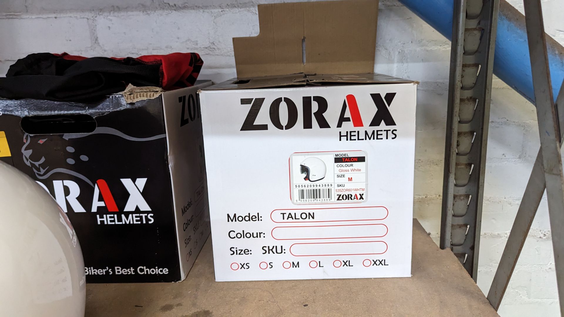 2 off Zorax Talon helmets, individually boxed, sizes small & medium - Image 11 of 12