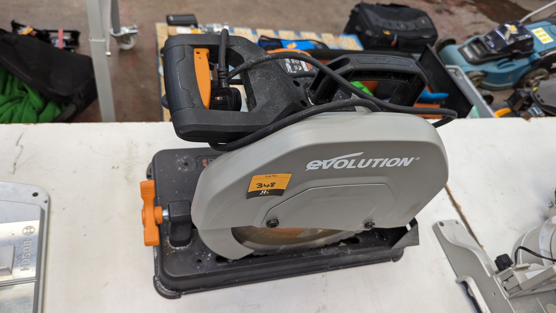 Evolution pulldown chop saw model R355 - Image 6 of 9