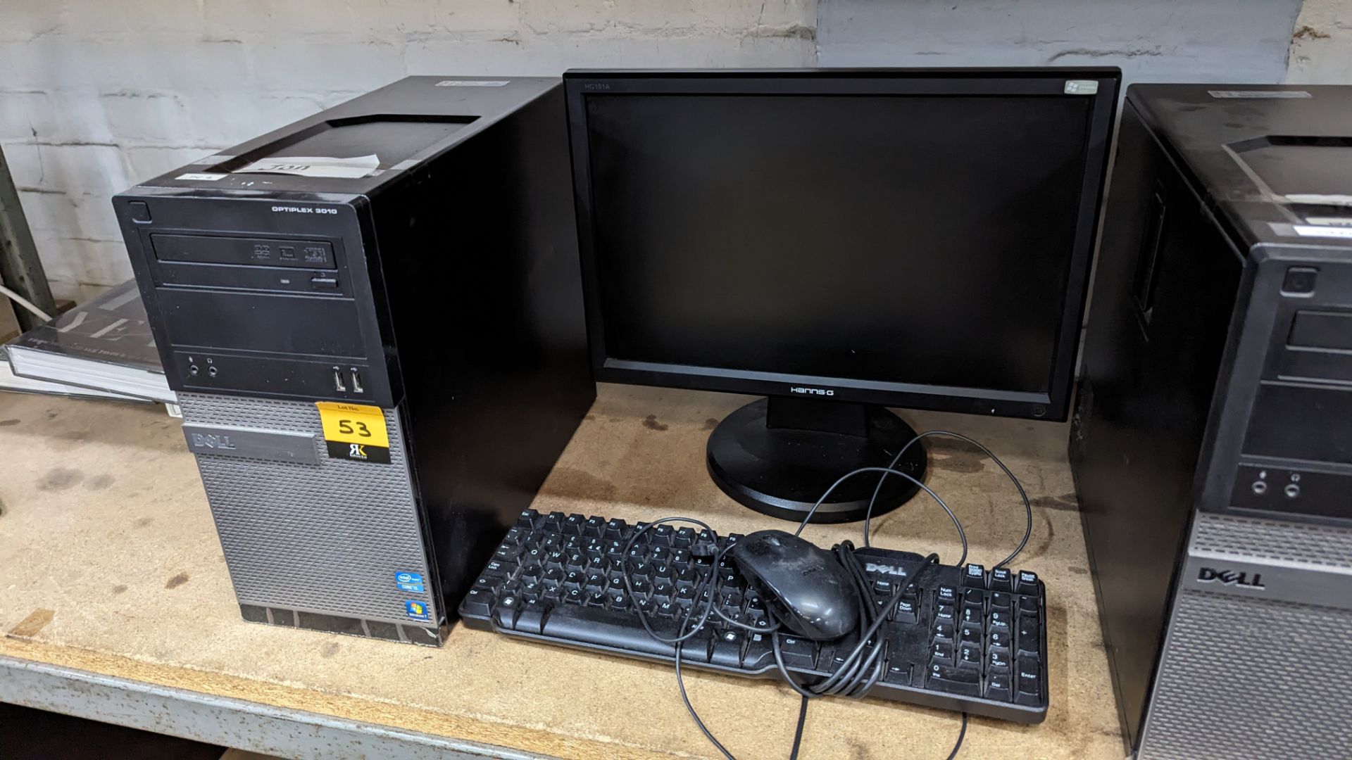 2 off Dell OptiPlex tower computers each with keyboard, monitor & mouse - Image 7 of 8