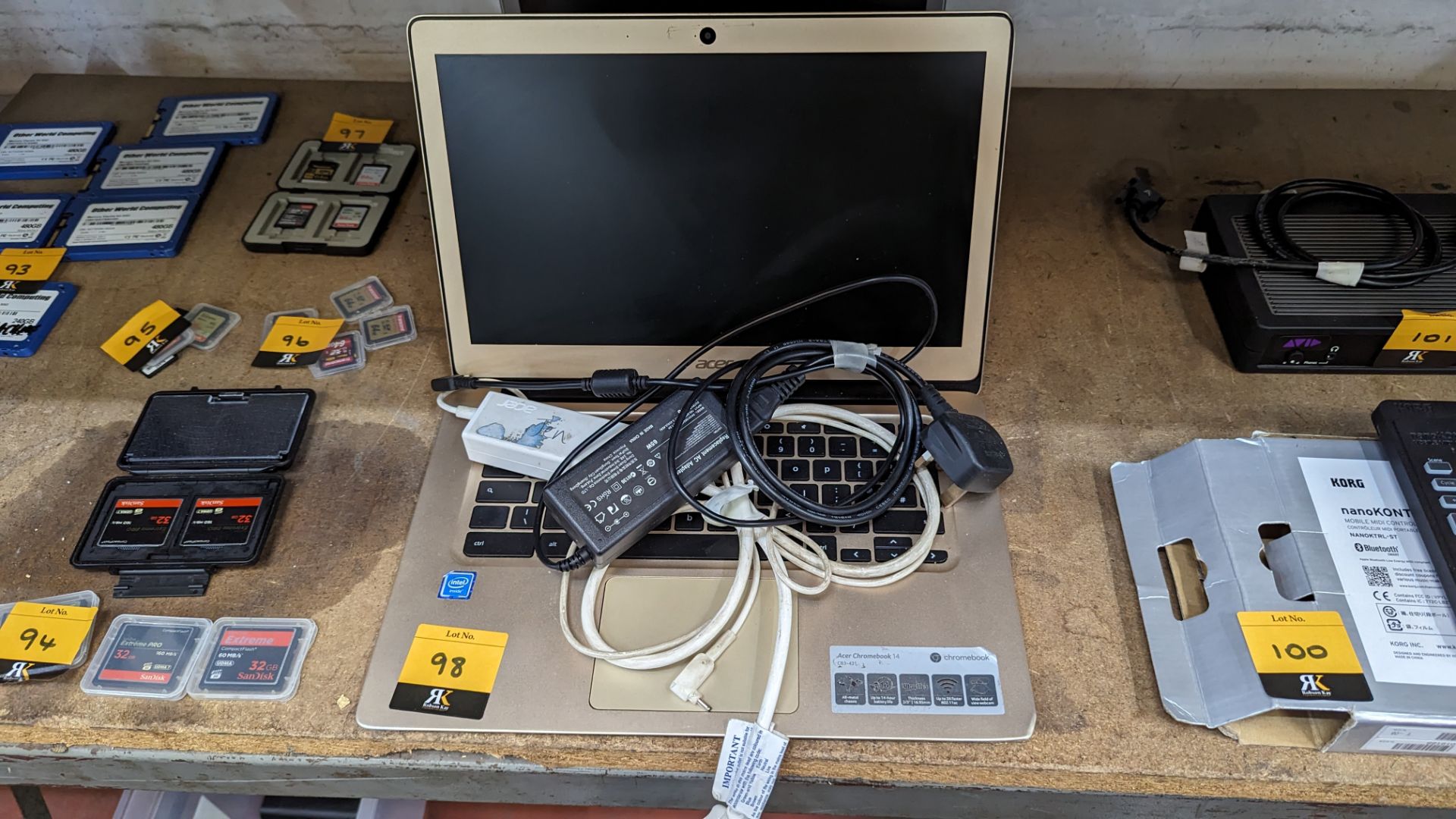 Acer Chromebook 14 including 2 off power supplies/chargers - Image 3 of 9