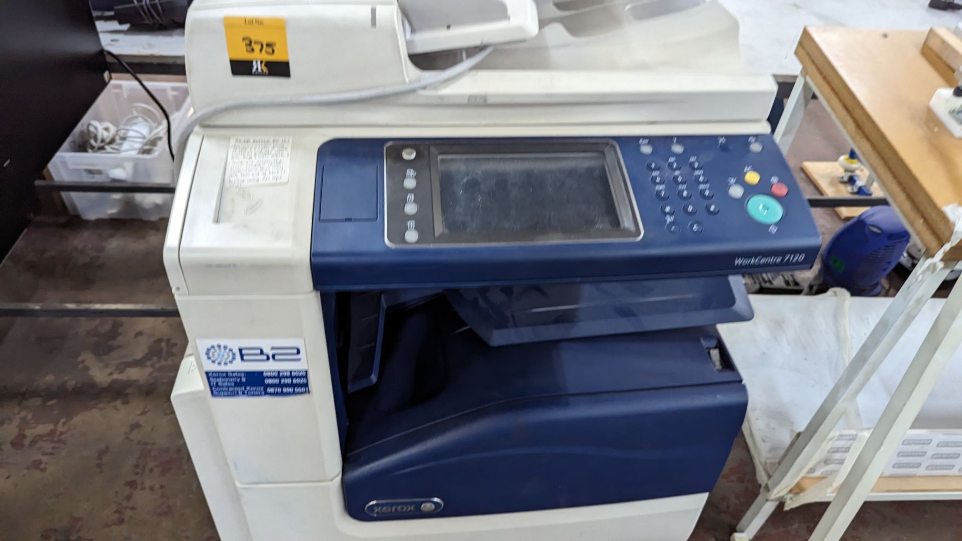 Xerox WorkCentre 7120 floor standing multifunction copier with 4 paper cassettes, auto document feed - Image 6 of 11