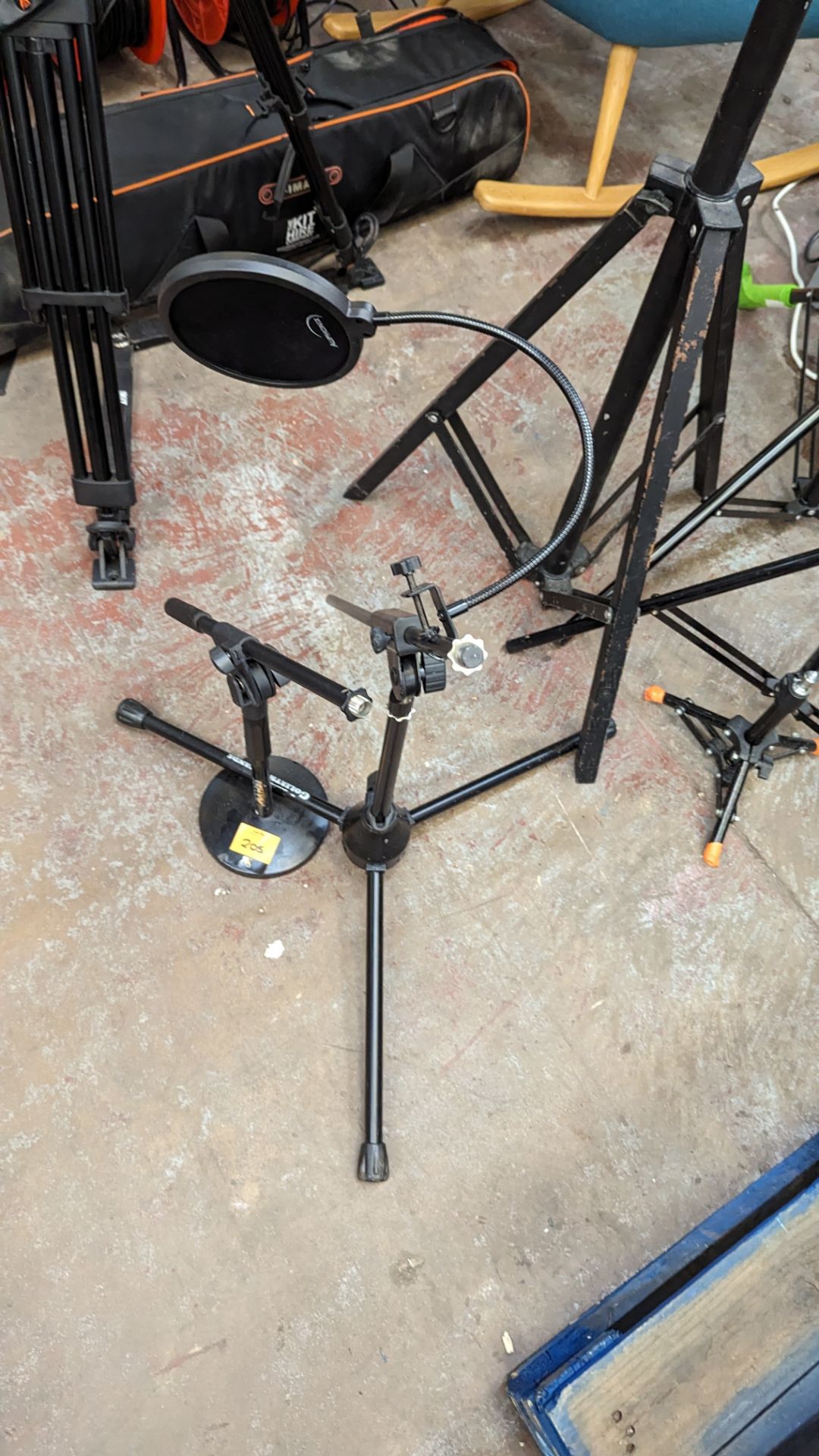 2 off mic stands plus pop shield - Image 2 of 7