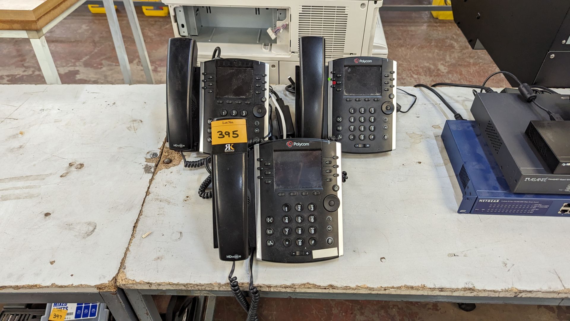3 off Polycom VOIP telephone handsets