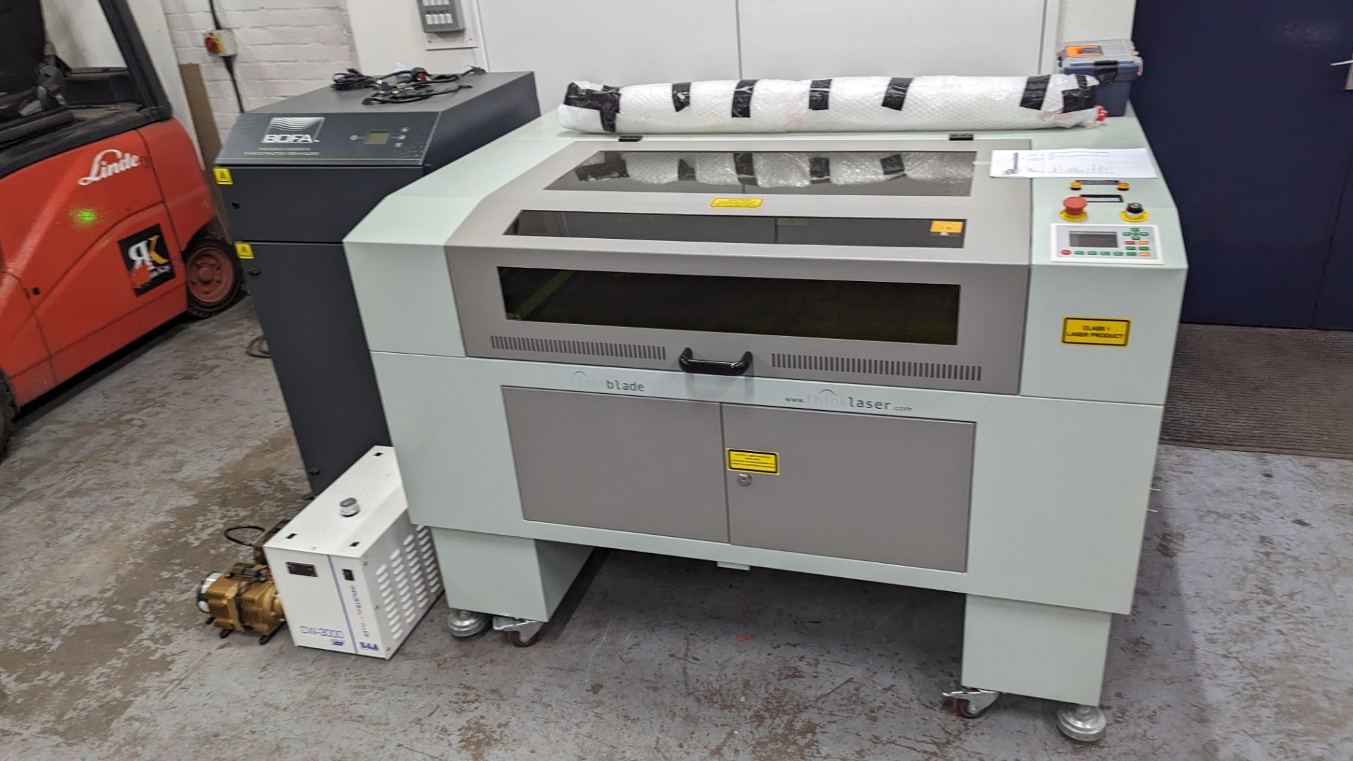 2021 Thinklaser Lightblade 6090 laser engraving machine including dedicated extraction system. - Image 8 of 49