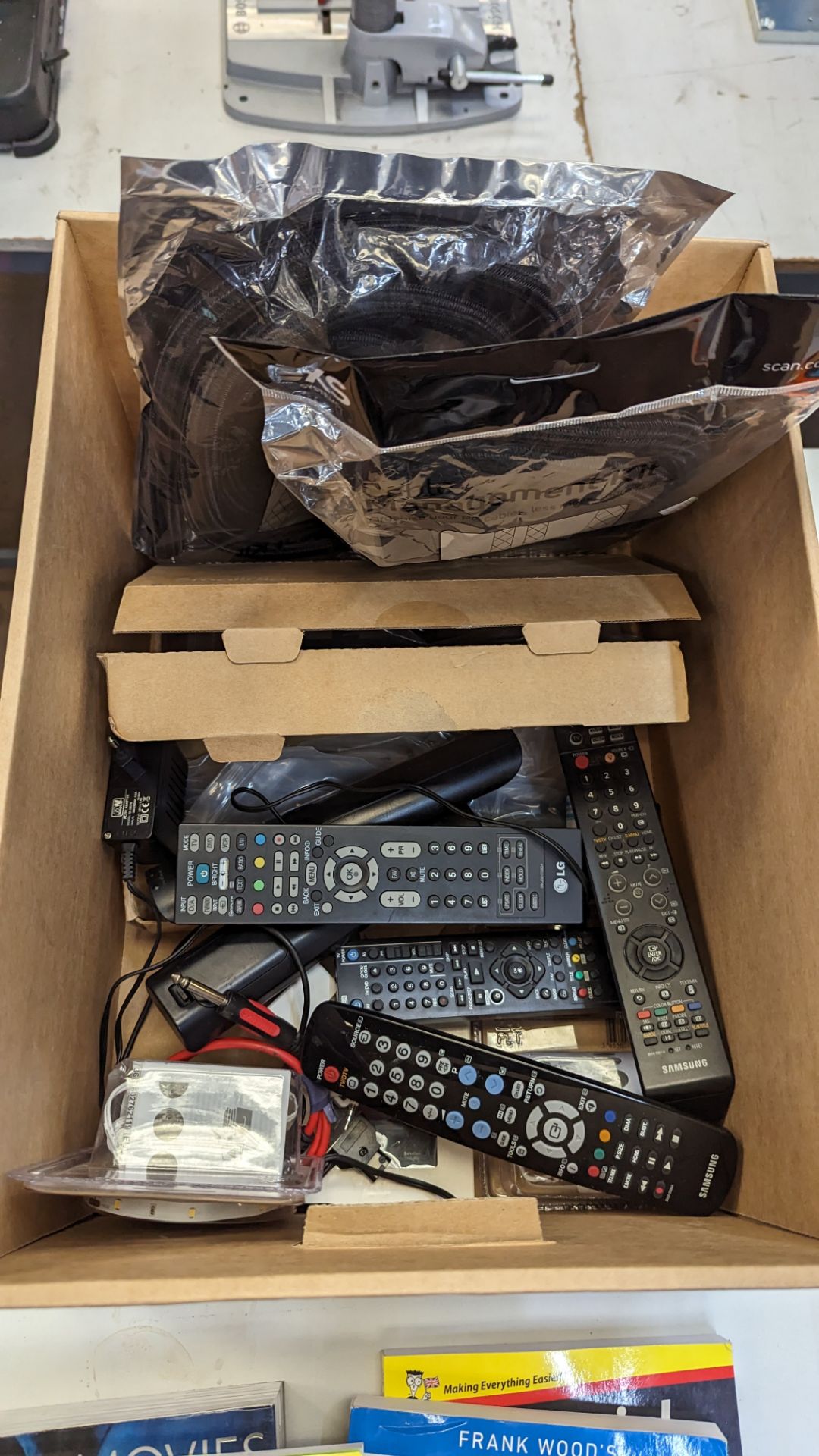 Box of assorted remote controls, audiovisual items, adaptors & more - Image 8 of 8