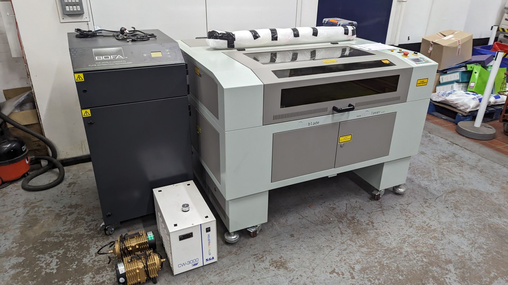 2021 Thinklaser Lightblade 6090 laser engraving machine including dedicated extraction system. - Image 13 of 49