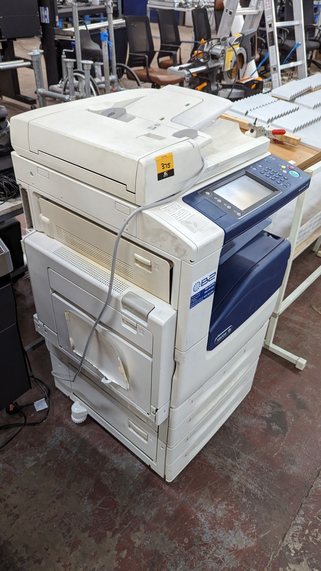 Xerox WorkCentre 7120 floor standing multifunction copier with 4 paper cassettes, auto document feed - Image 11 of 11