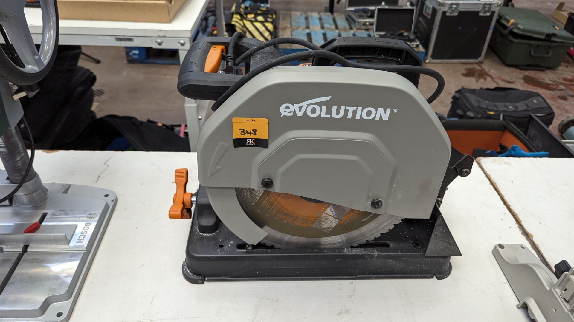 Evolution pulldown chop saw model R355 - Image 2 of 9