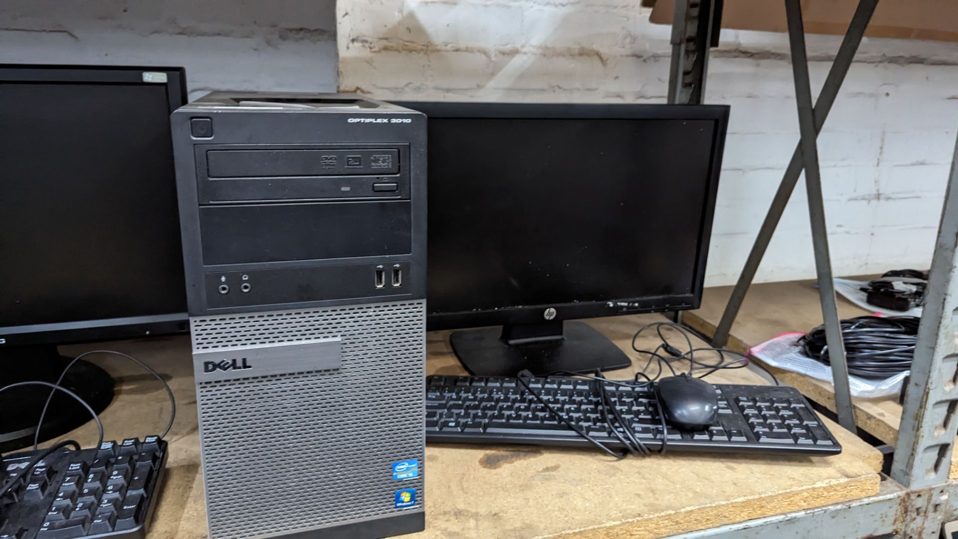 2 off Dell OptiPlex tower computers each with keyboard, monitor & mouse - Image 5 of 8