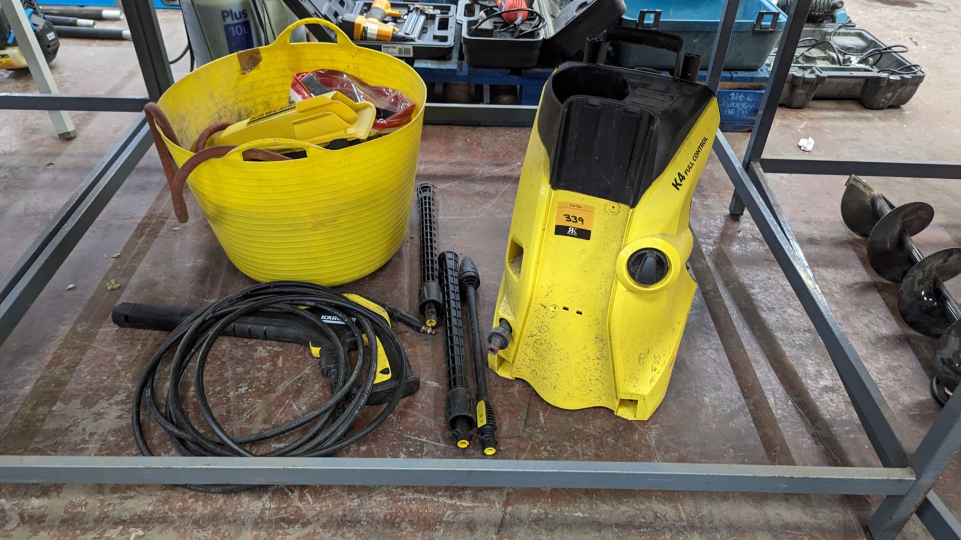 Karcher pressure washer including attachments plus bucket & contents - the total contents of the bay - Image 2 of 7