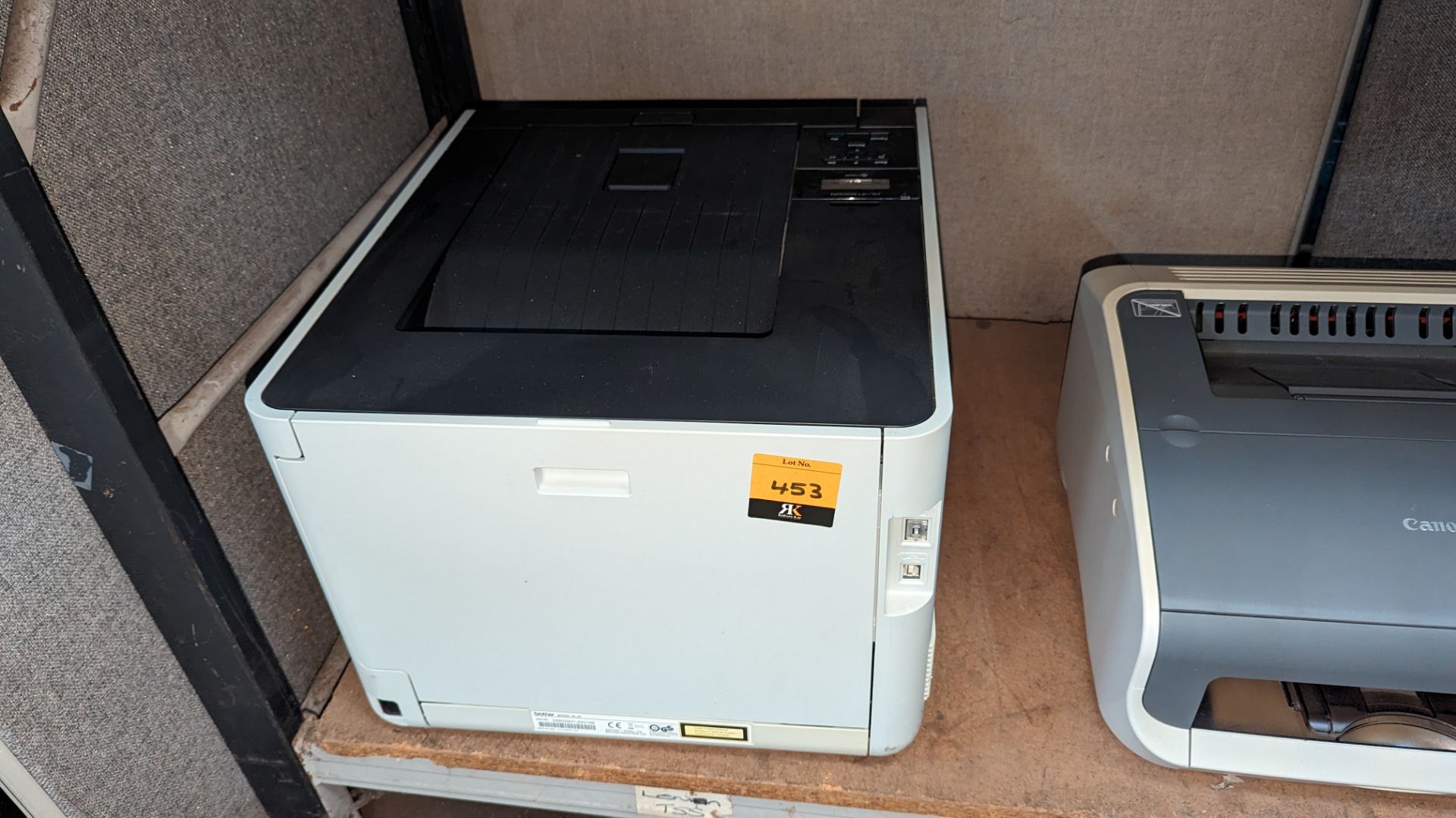 The contents of a bay of assorted IT equipment comprising laser printer, Canon fax machine & HP scan - Image 3 of 8