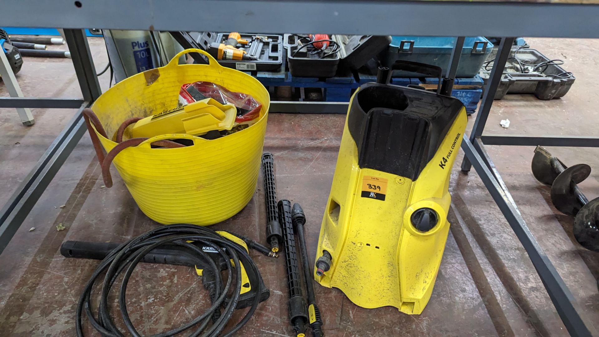 Karcher pressure washer including attachments plus bucket & contents - the total contents of the bay - Image 3 of 7
