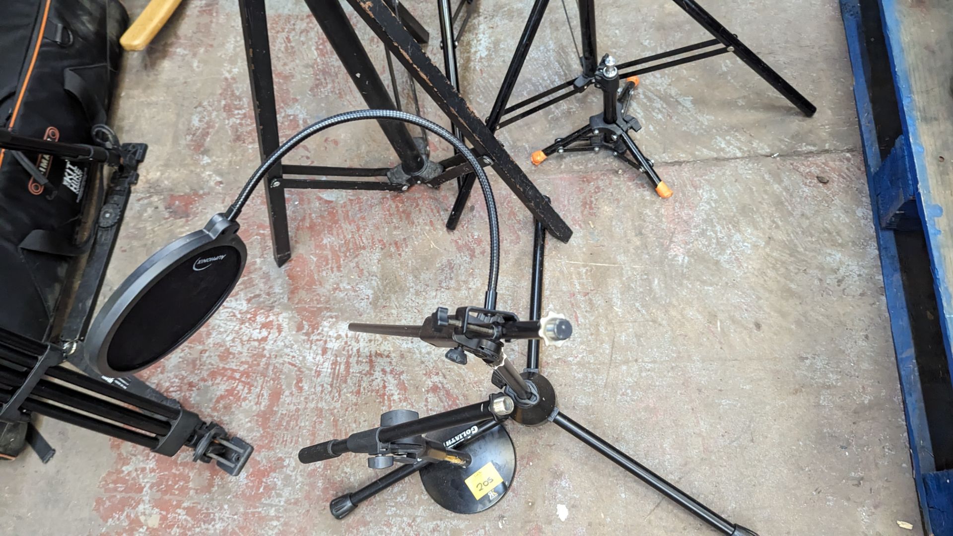 2 off mic stands plus pop shield - Image 4 of 7