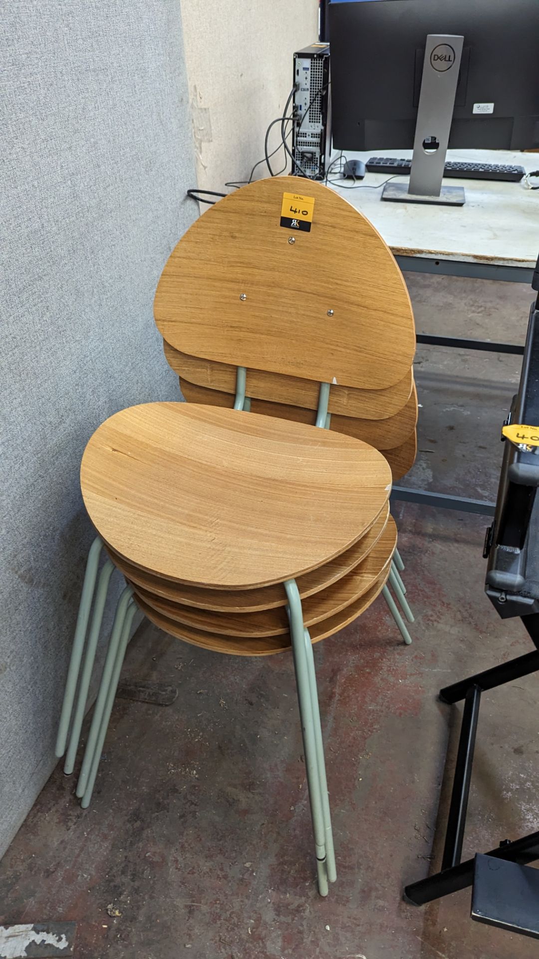 Set of 4 matching stacking chairs