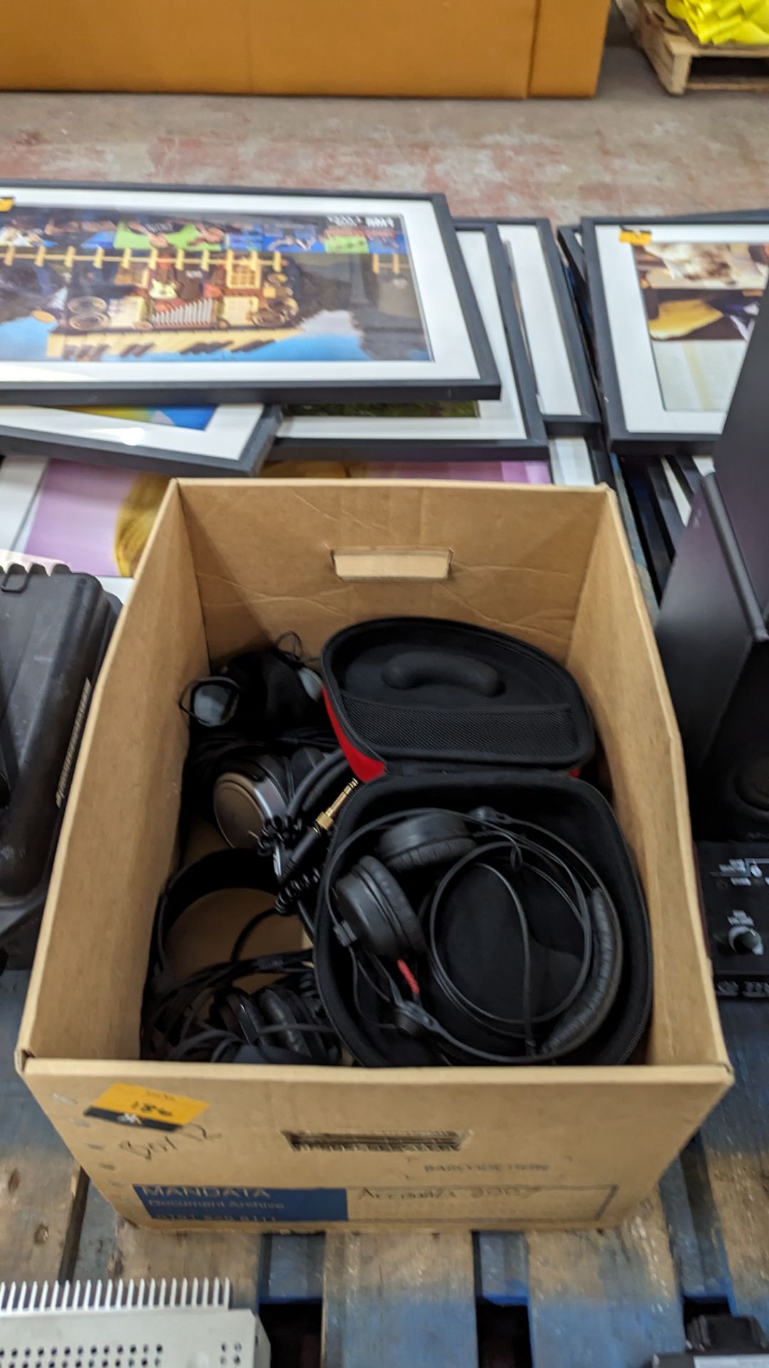Box of headphones including Sennheiser HD25S in hard case - Image 11 of 11