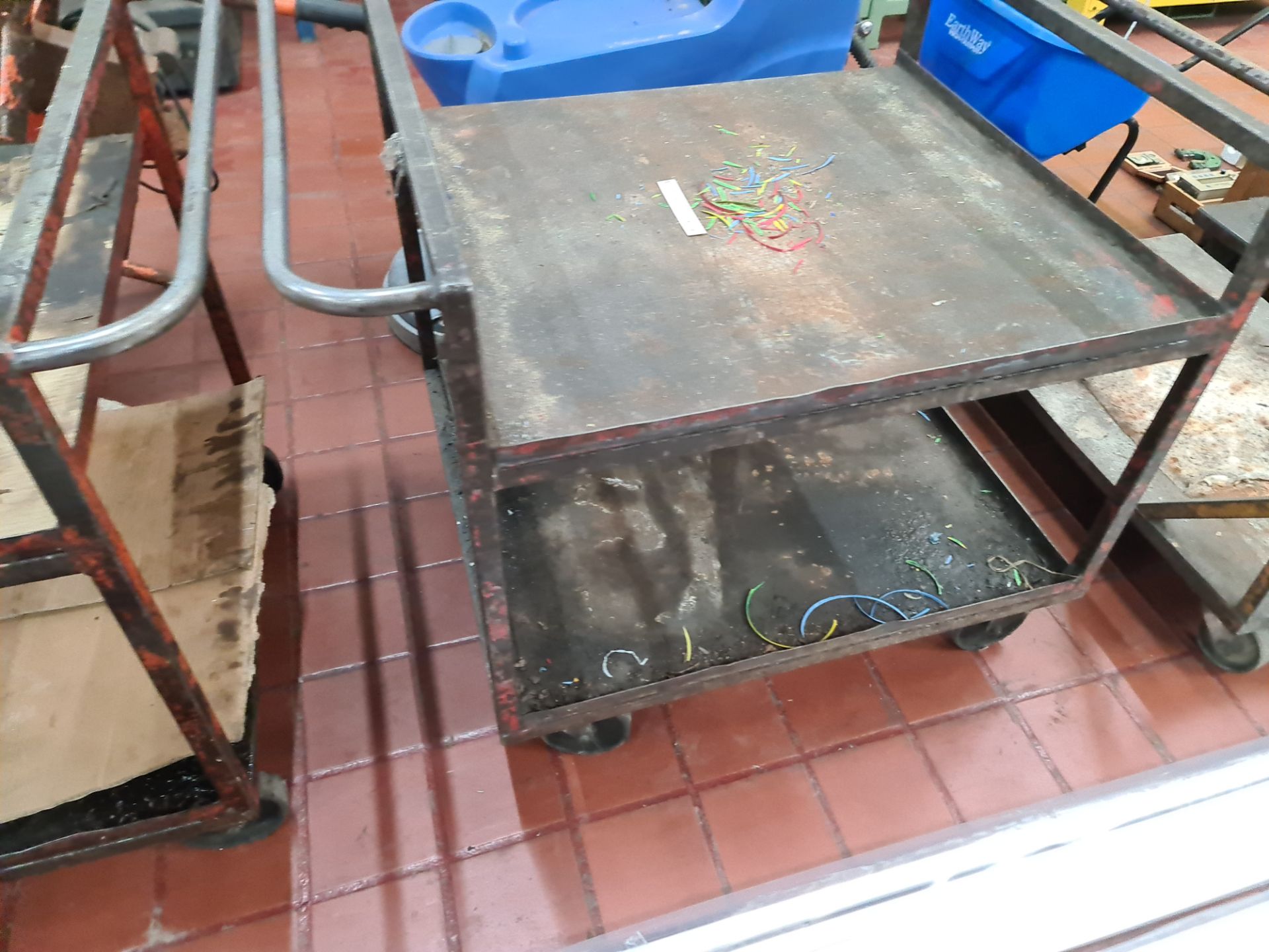 2 off twin handled metal trolleys - Image 4 of 6