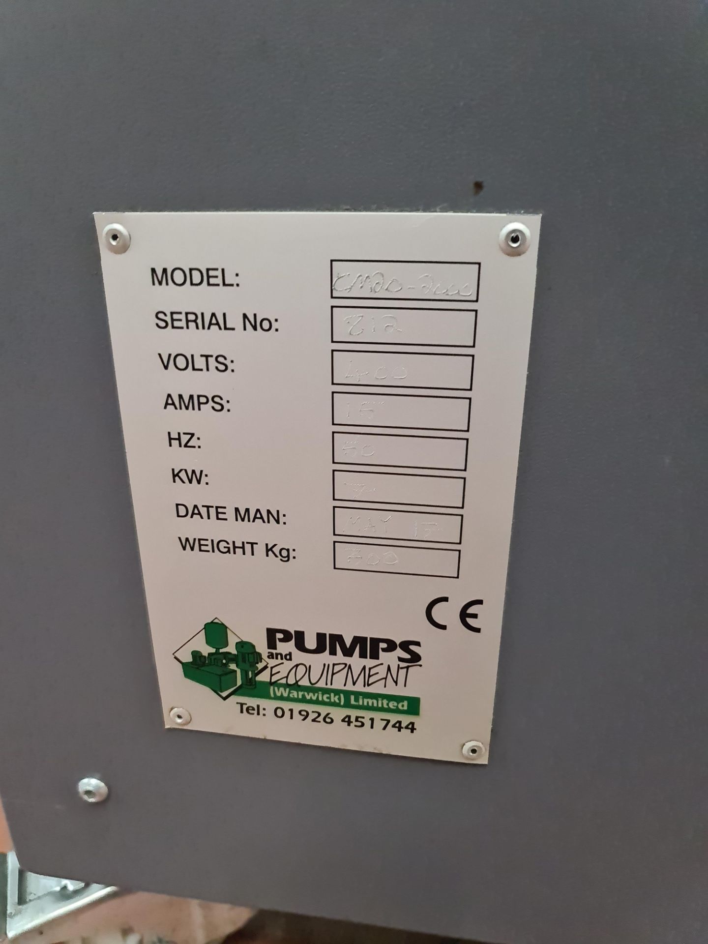 2017 Hydra Jet high pressure coolant system model CM20-2000-6. NB lots 281 to 287 comprise items tha - Image 7 of 27